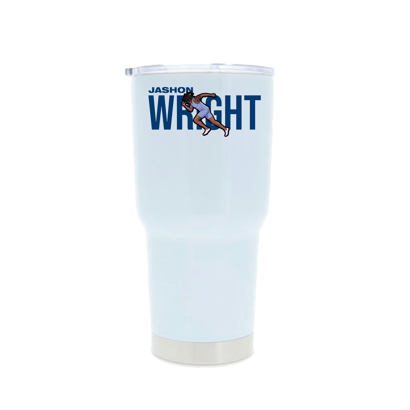 30oz Stainless Steel Tumbler — Player Name in White