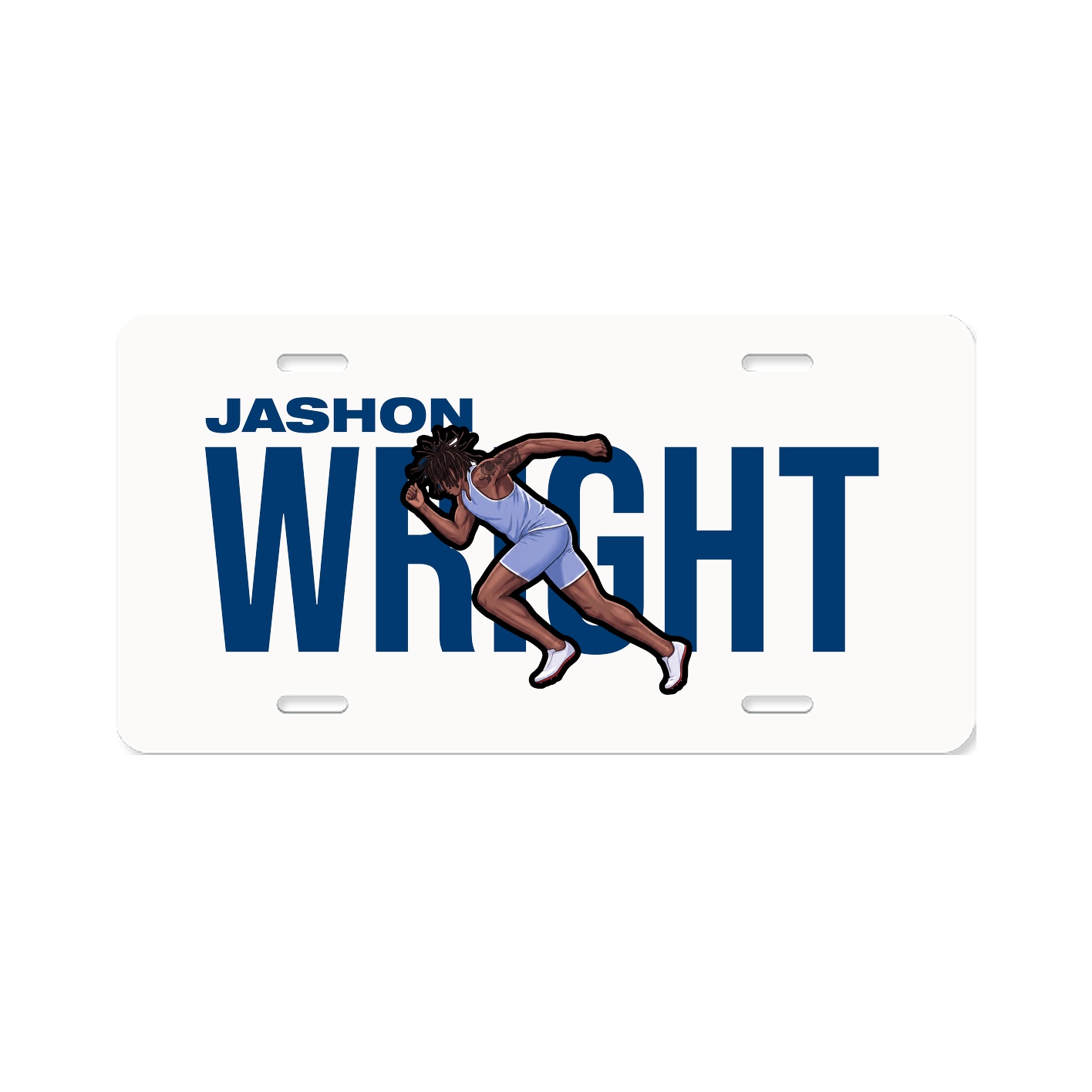 License Plate — Player Name in Classic