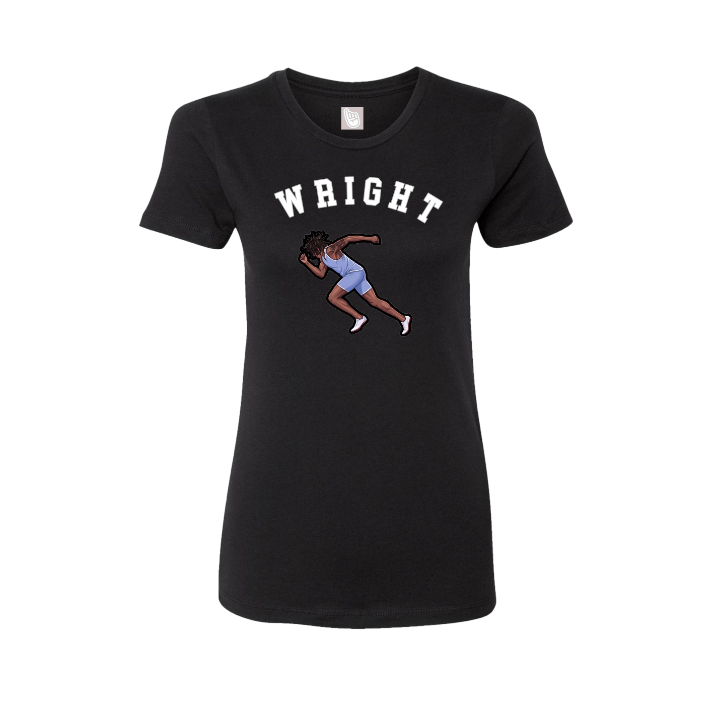 Fitted Women's Tee — Shirsey Arch in Black