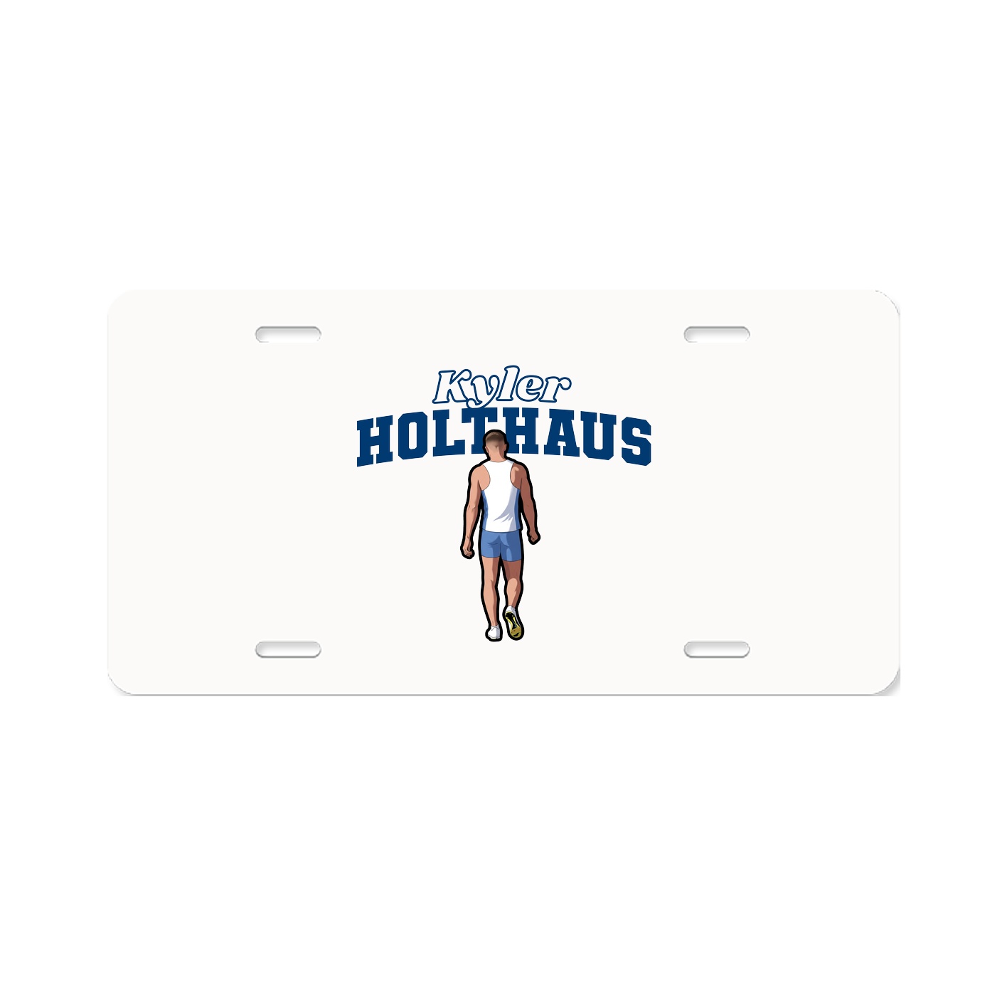 License Plate — Name Arch in Classic