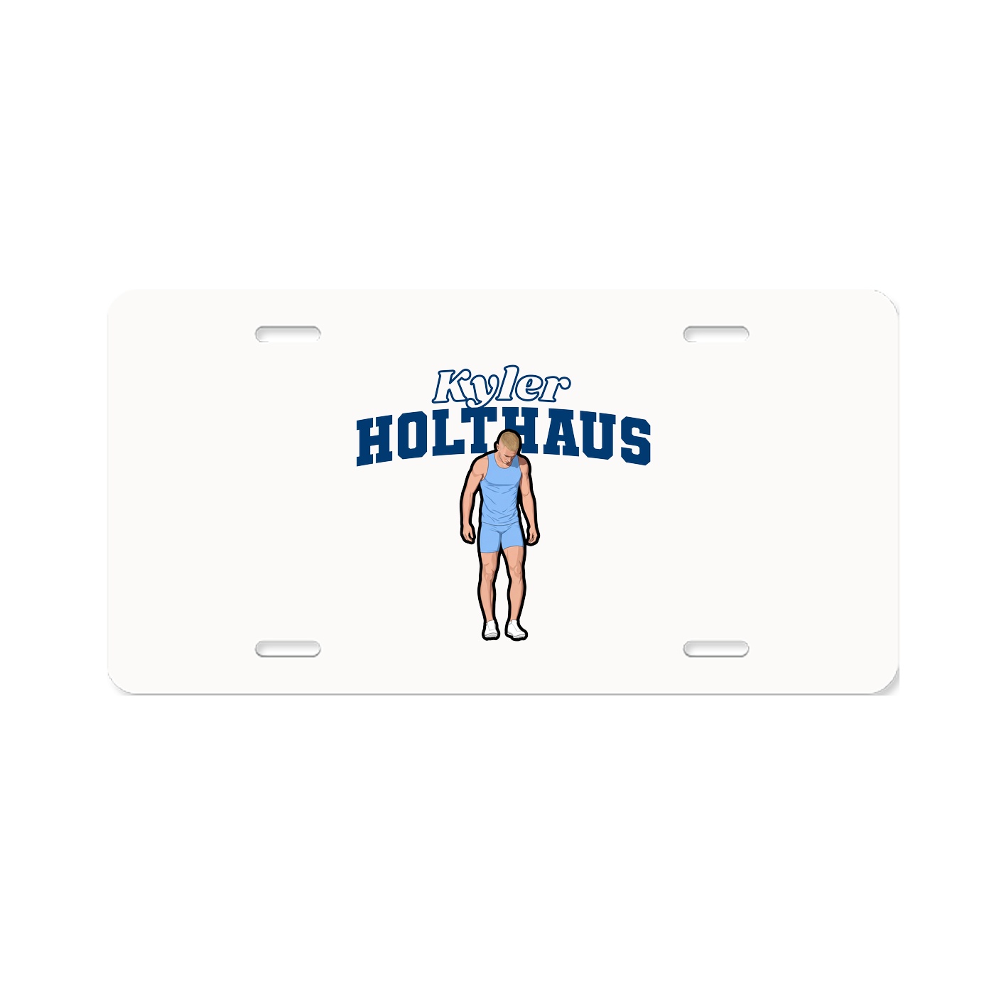 License Plate — Name Arch in Classic