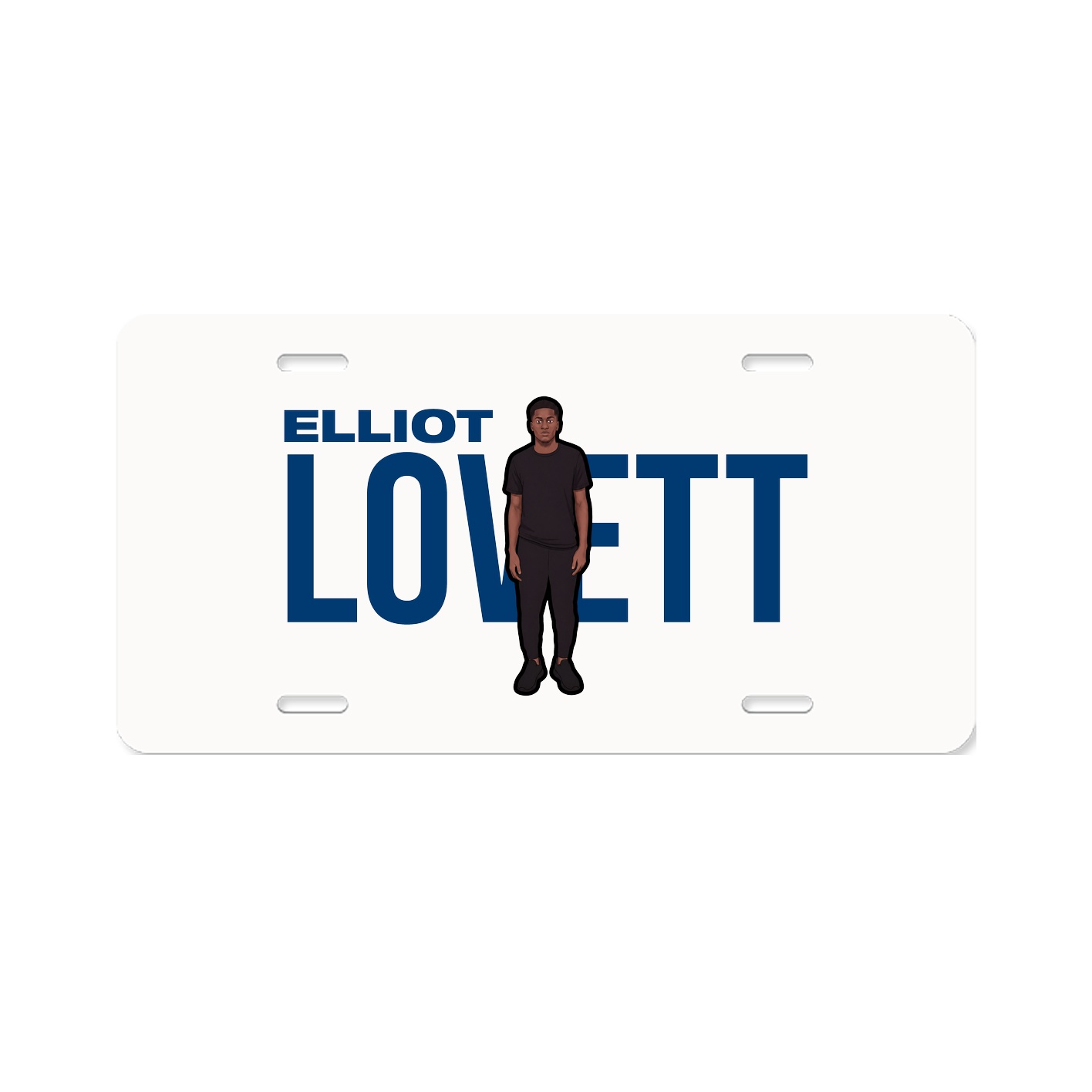 License Plate — Player Name in Classic