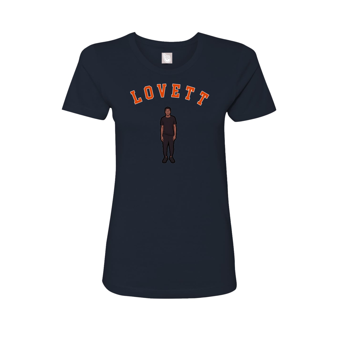 Fitted Women's Tee — Shirsey Arch in Navy
