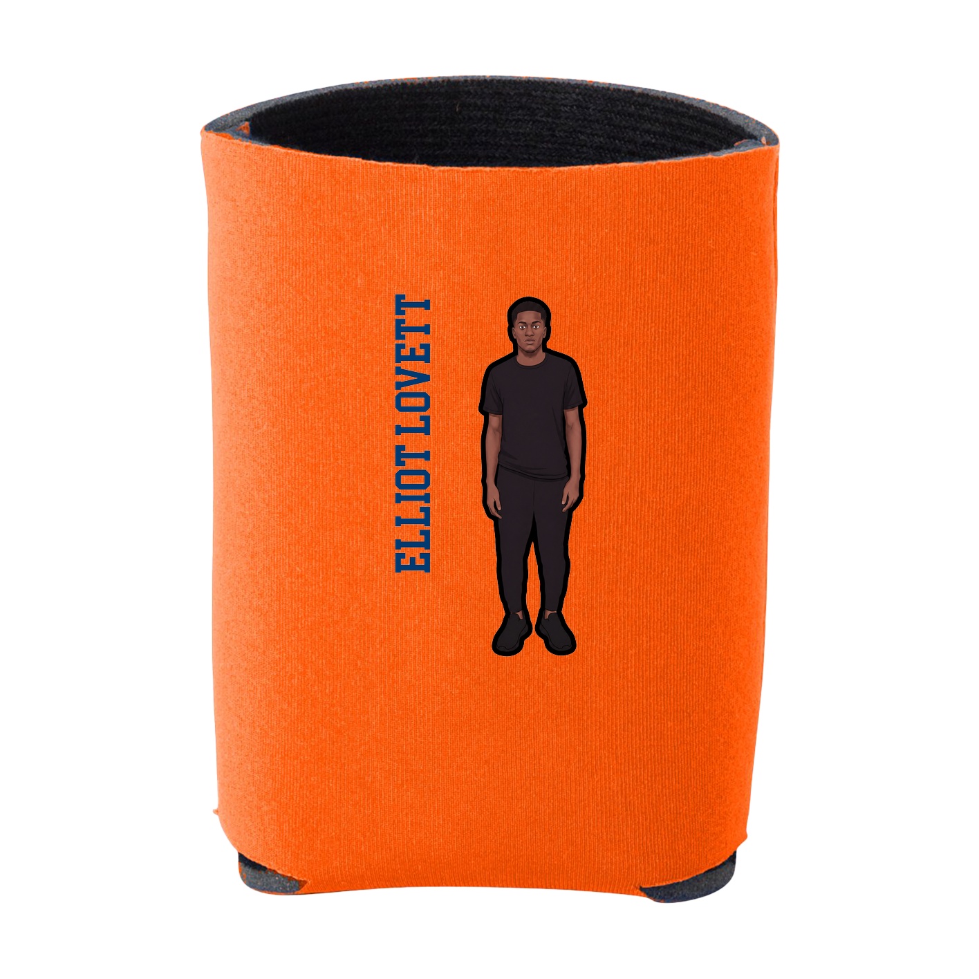 Can Holder — Name Vertical in Orange