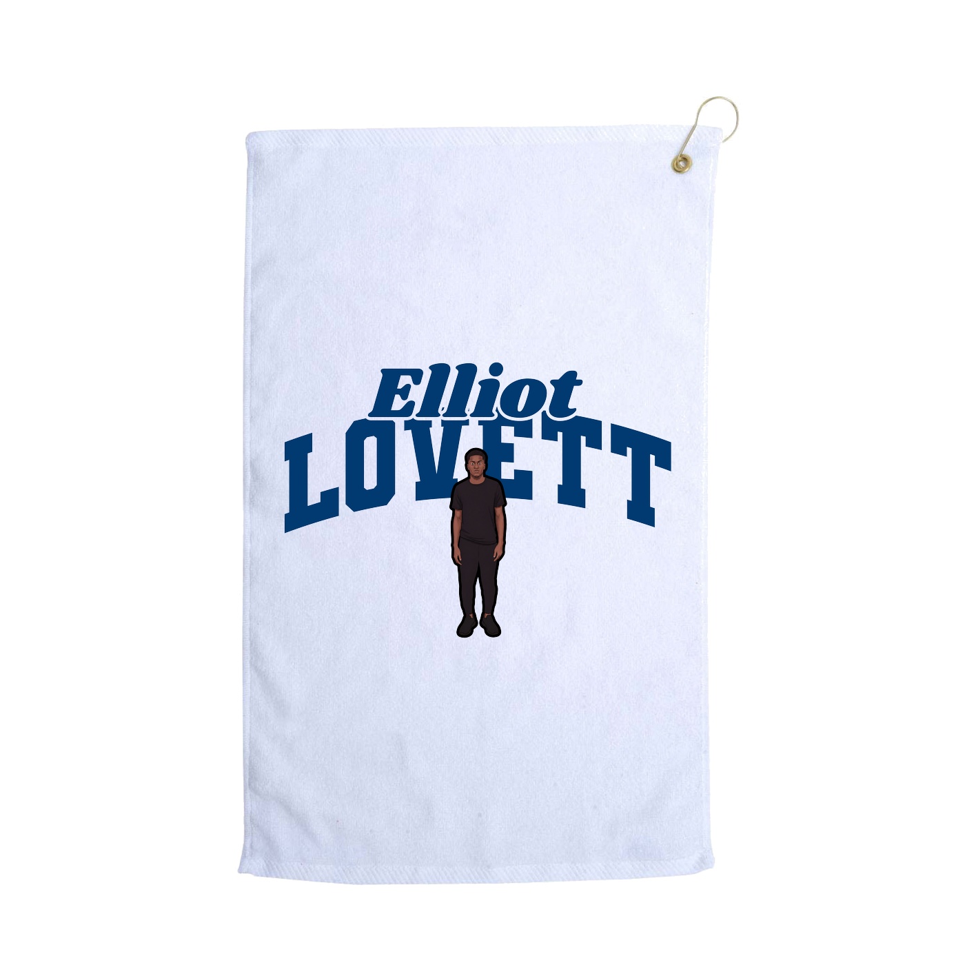 Golf Towel — Signature Arch in White