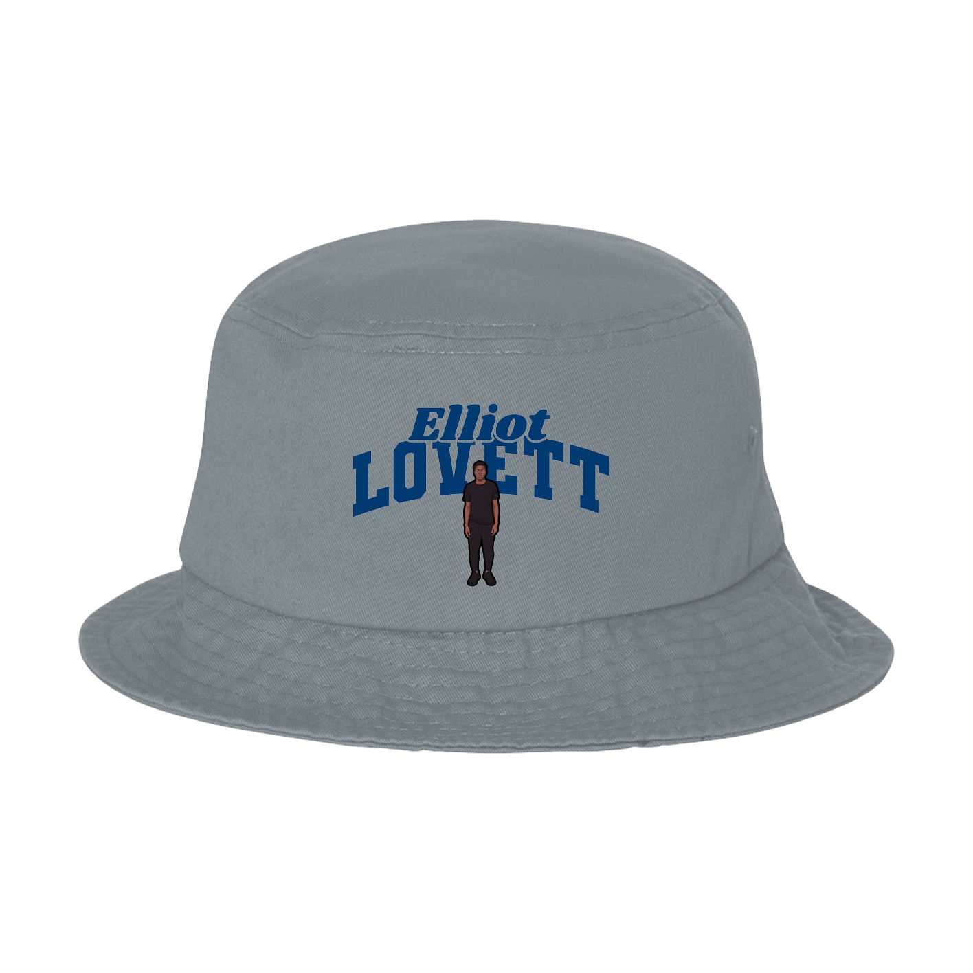 Bucket Cap — Signature Arch in Grey