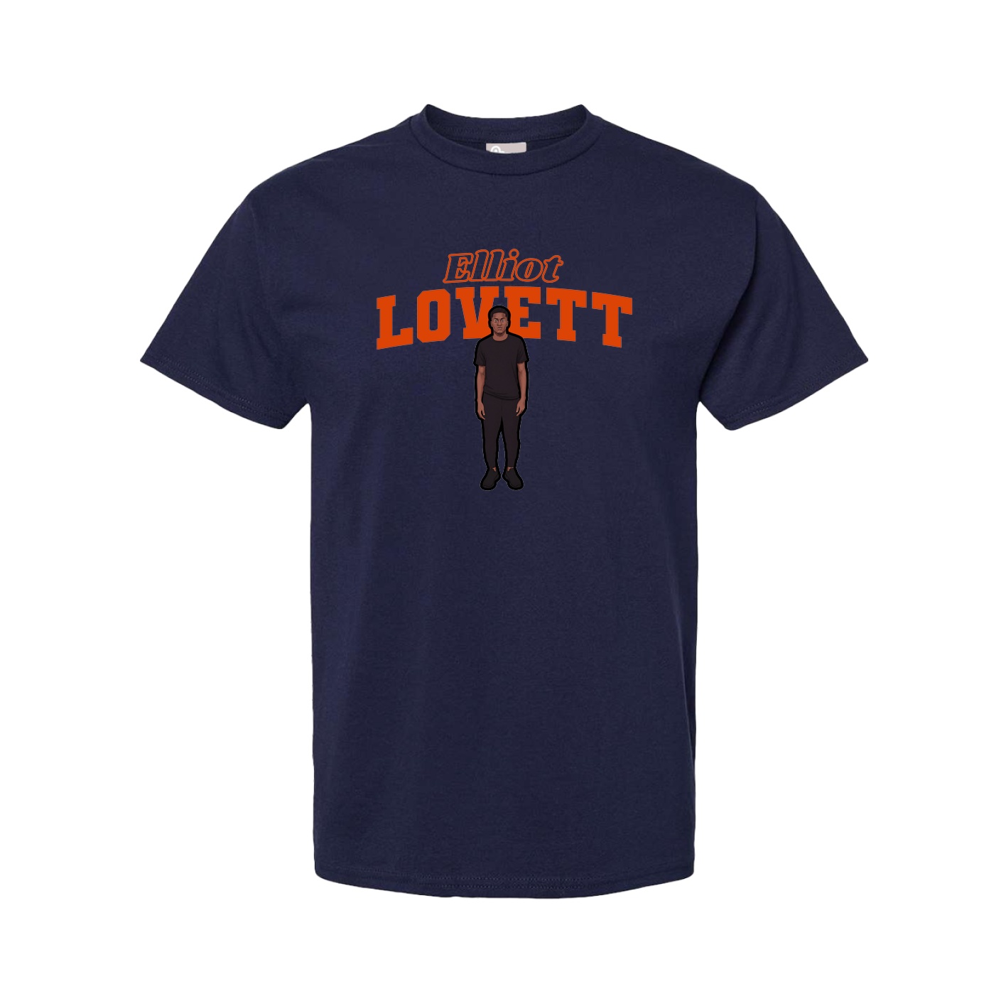 Youth Tee — Name Arch in Navy