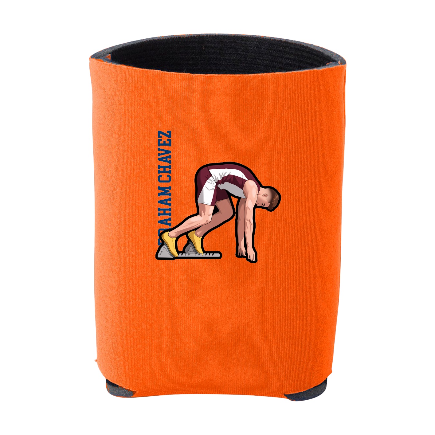 Can Holder — Name Vertical in Orange