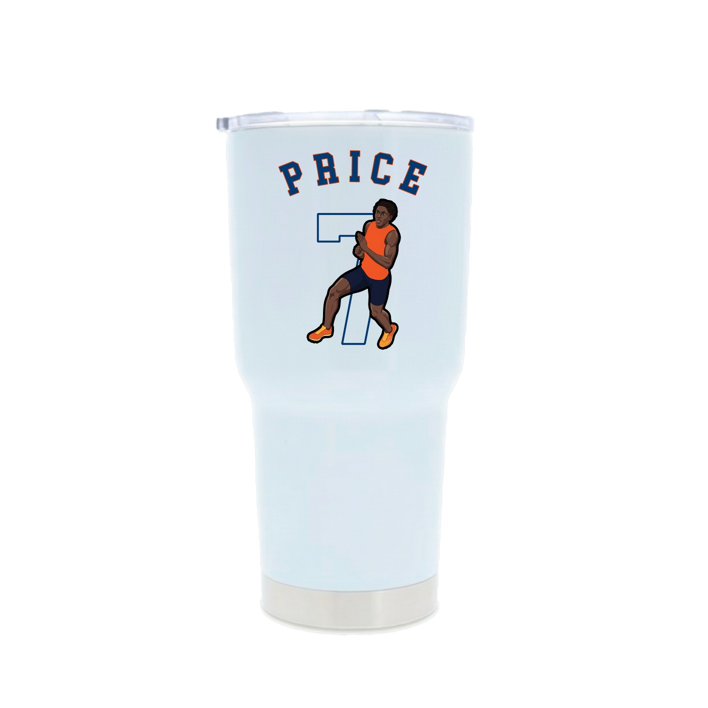 30oz Stainless Steel Tumbler — Shirsey Arch in White