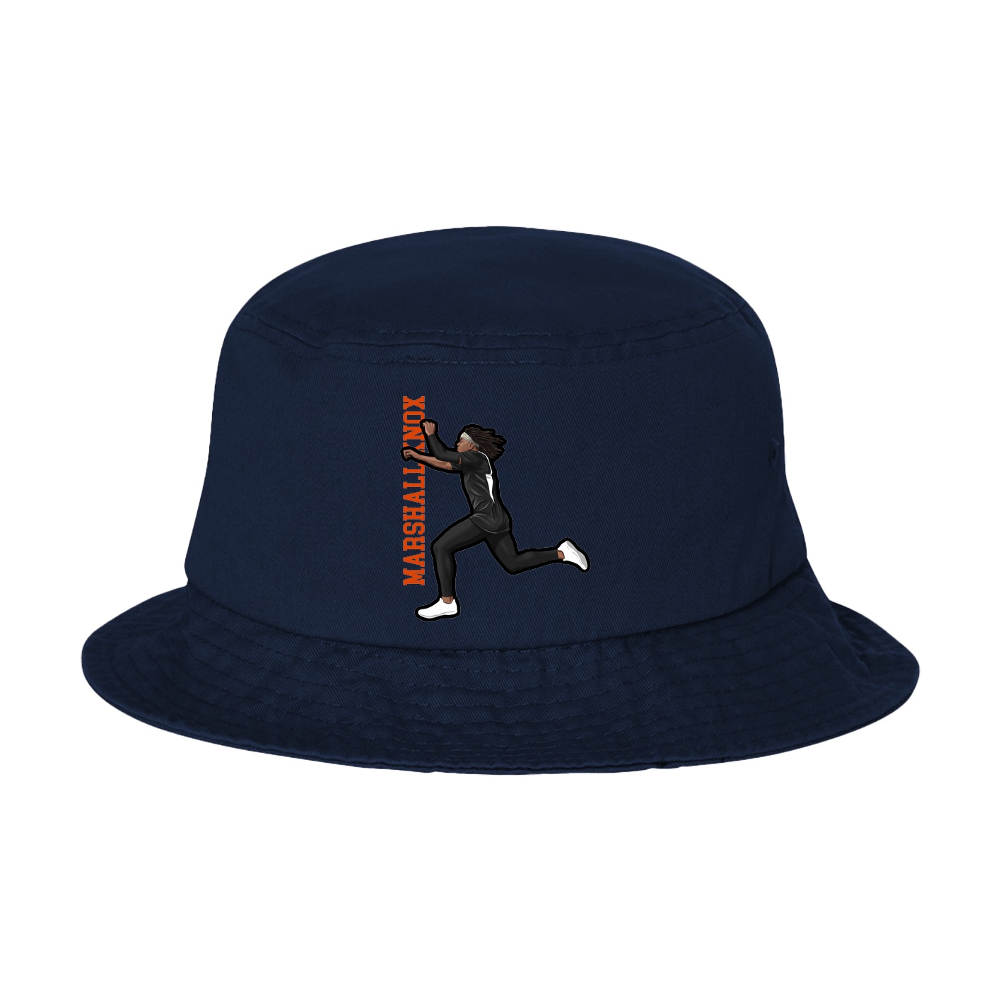 Bucket Cap — Name Vertical in Navy