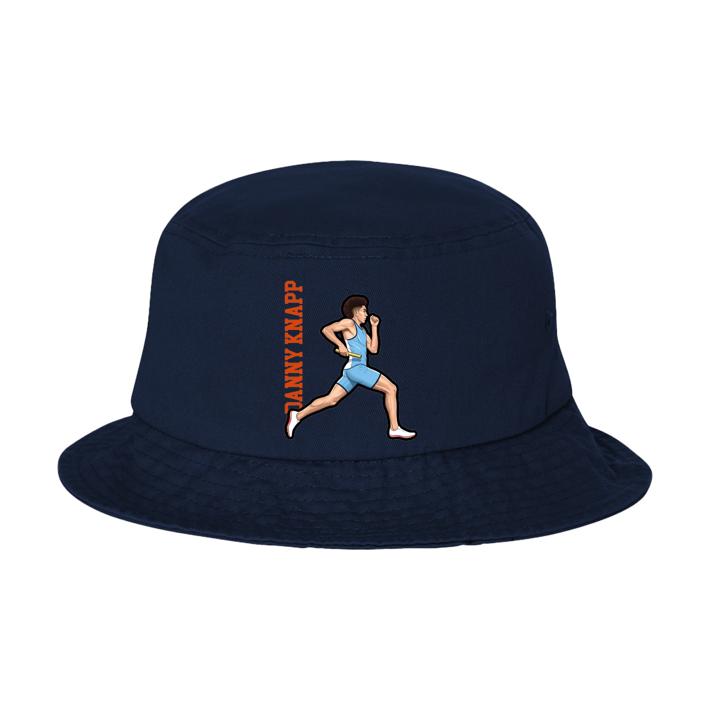 Bucket Cap — Name Vertical in Navy