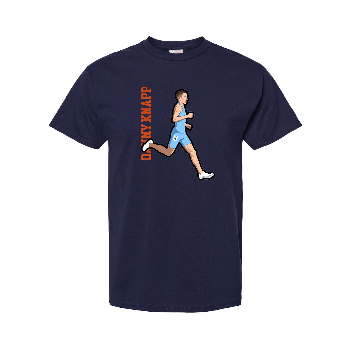 Youth Tee — Name Vertical in Navy