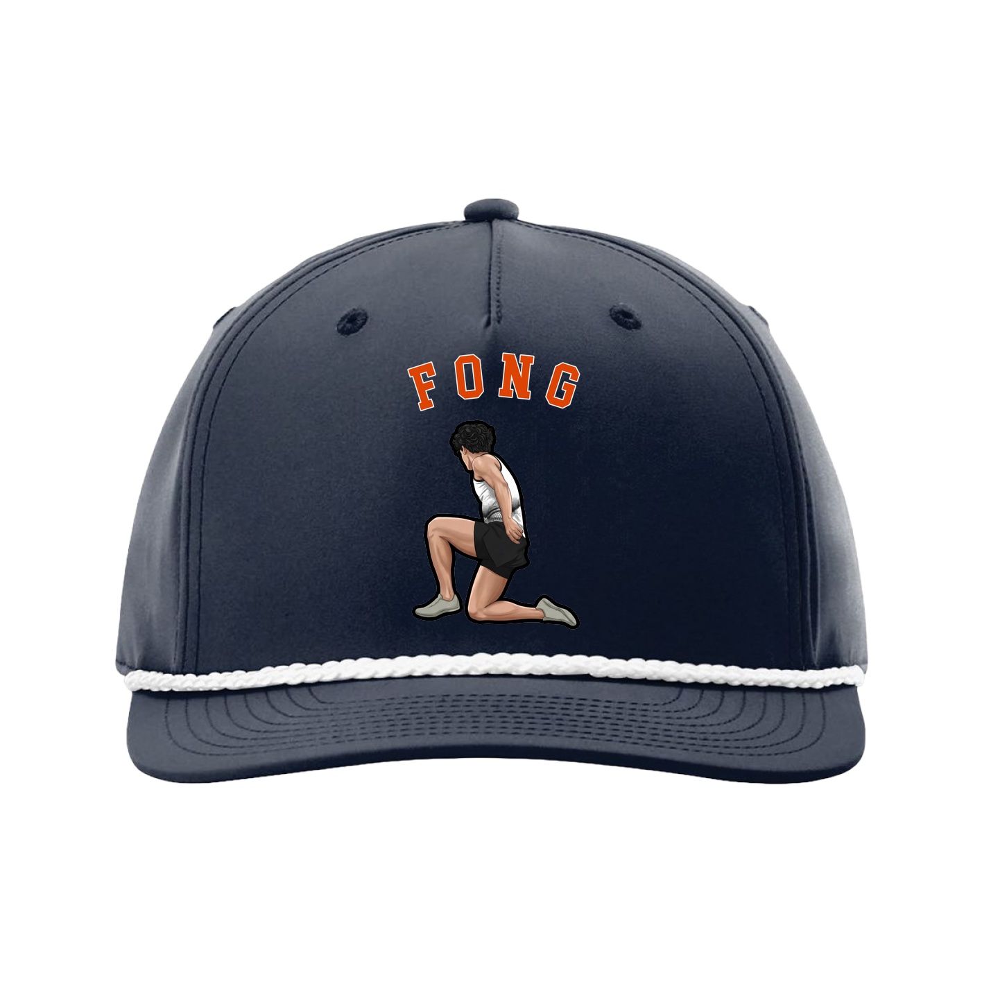 Five-Panel Classic Rope Cap — Shirsey Arch in Navy
