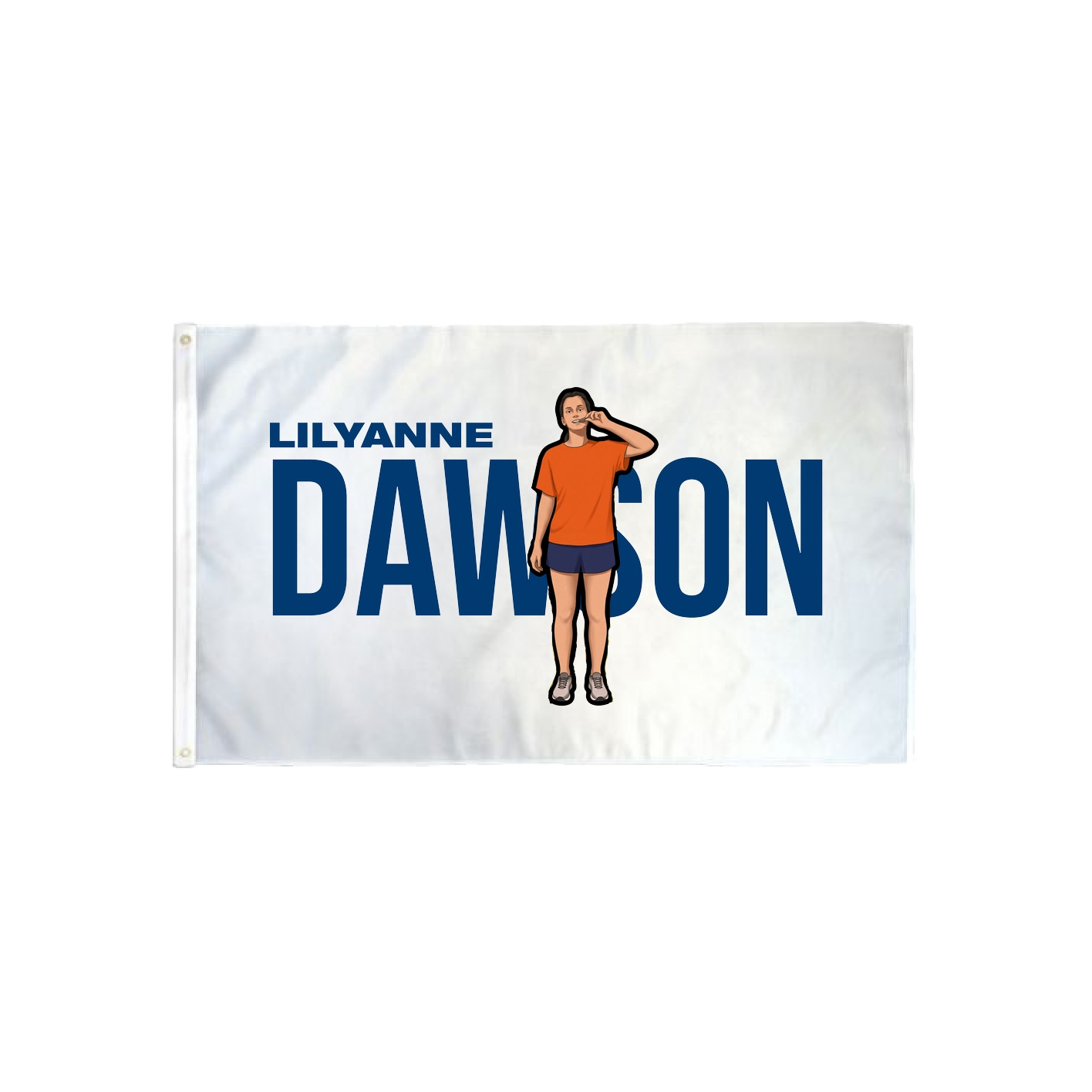 3x5 Flag — Player Name in Classic