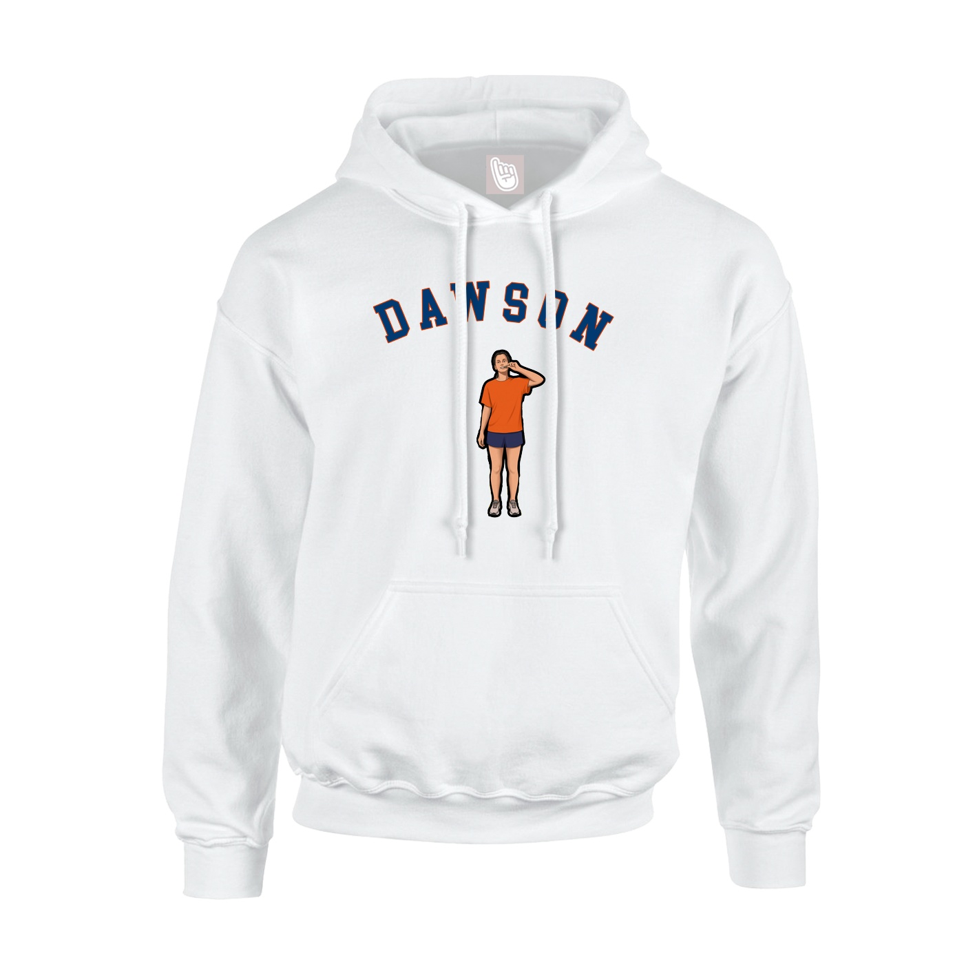 Youth Hoodie — Shirsey Arch in White