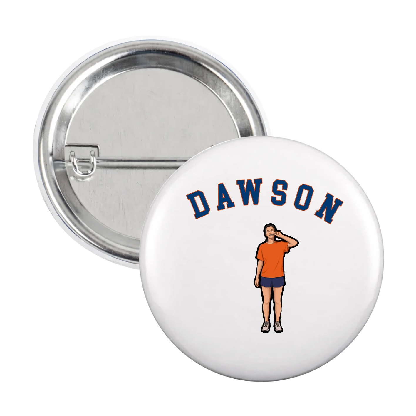 Game Day Button — Shirsey Arch in White