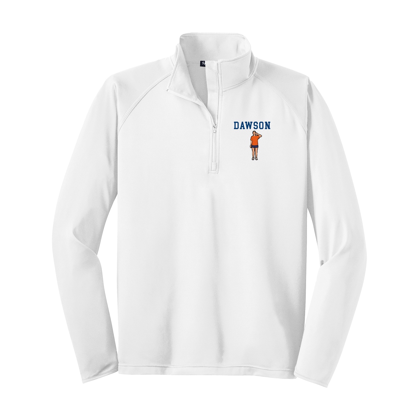 Q-Zip Pullover — Shirsey in White