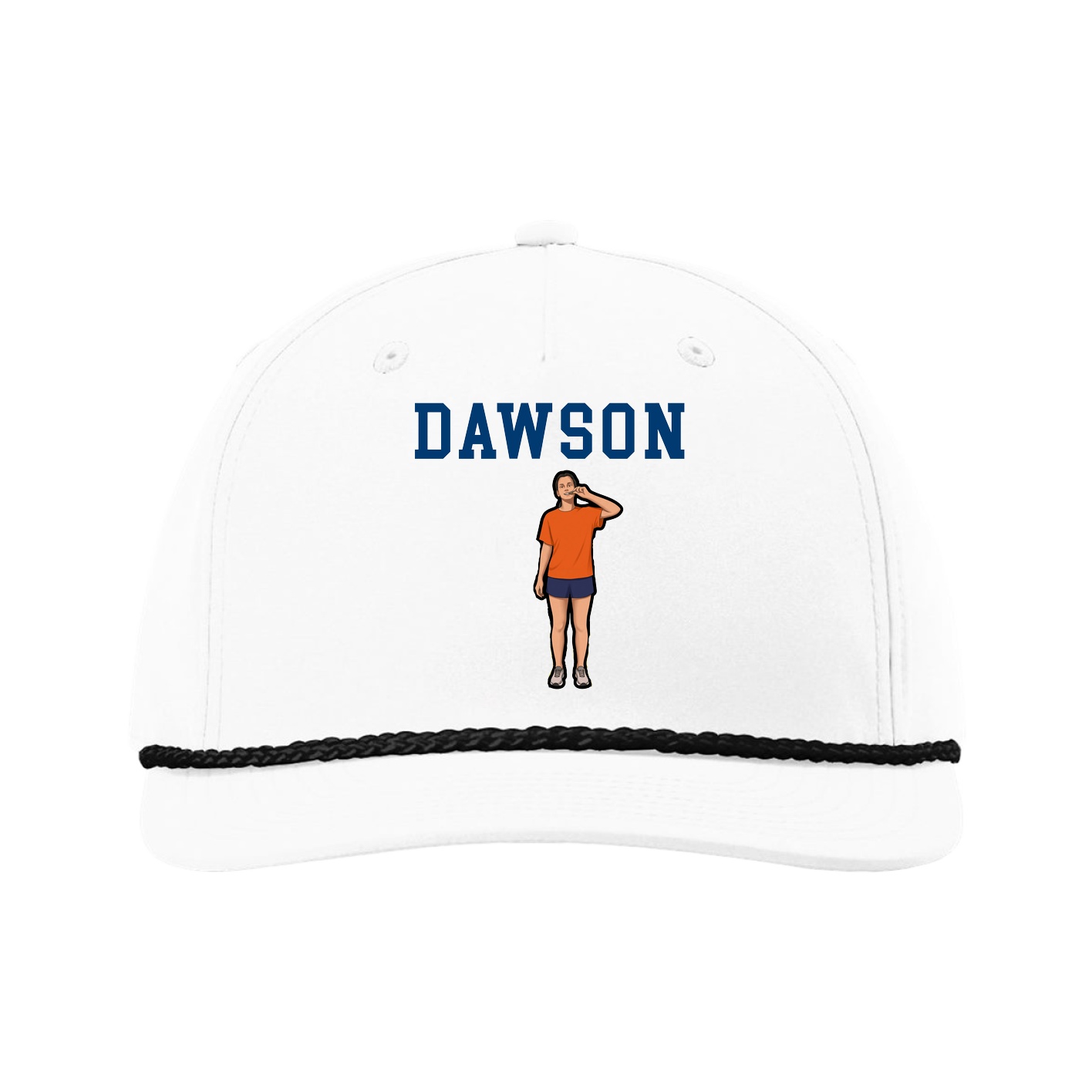 Five-Panel Classic Rope Cap — Shirsey in White