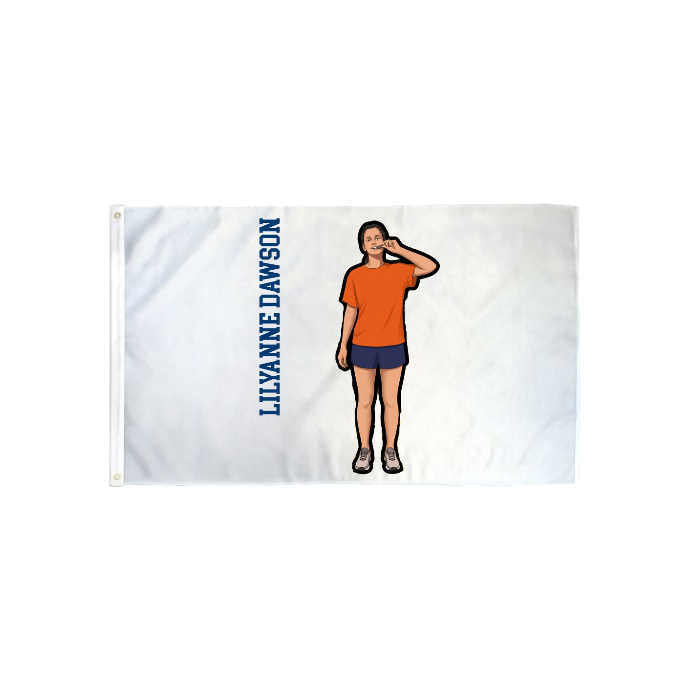 3x5 Flag — Name Vertical in Classic