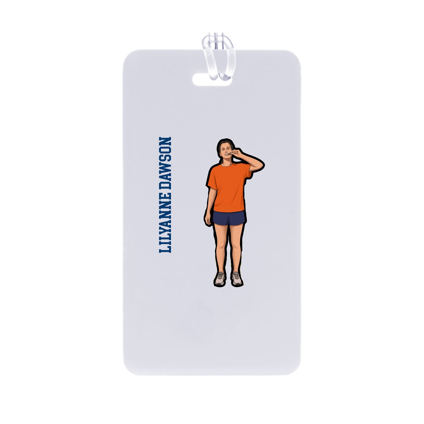Bag Tag — Name Vertical in Classic