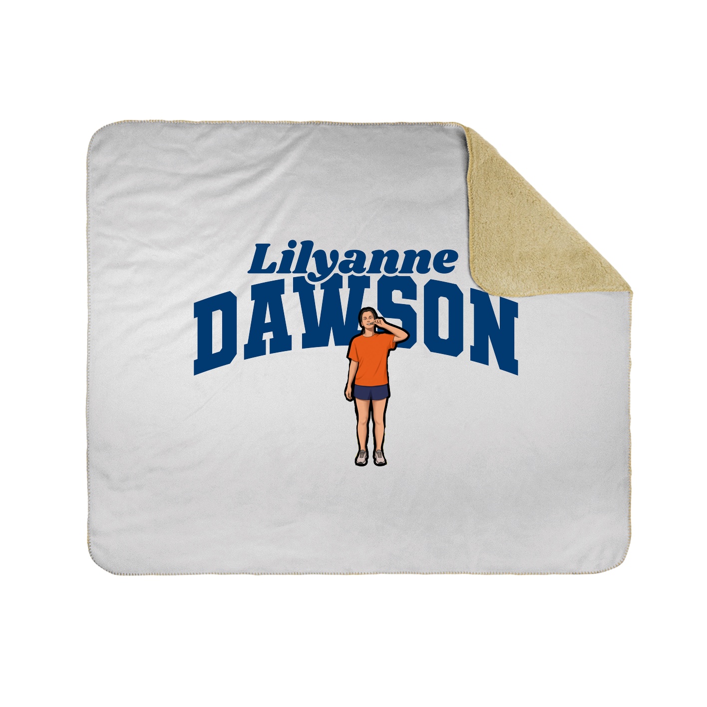 Throw Blanket — Signature Arch in White