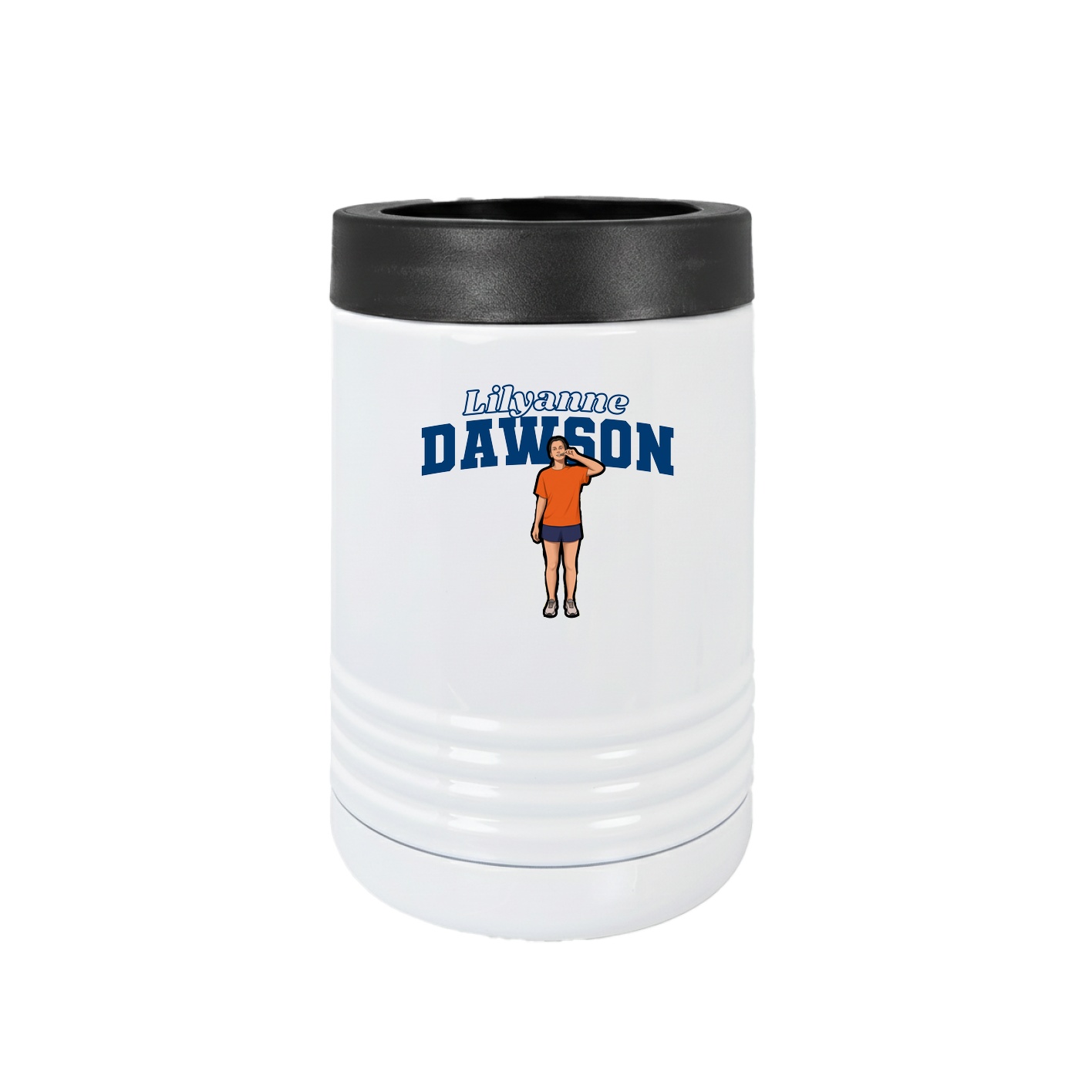 Beverage Holder — Name Arch in White