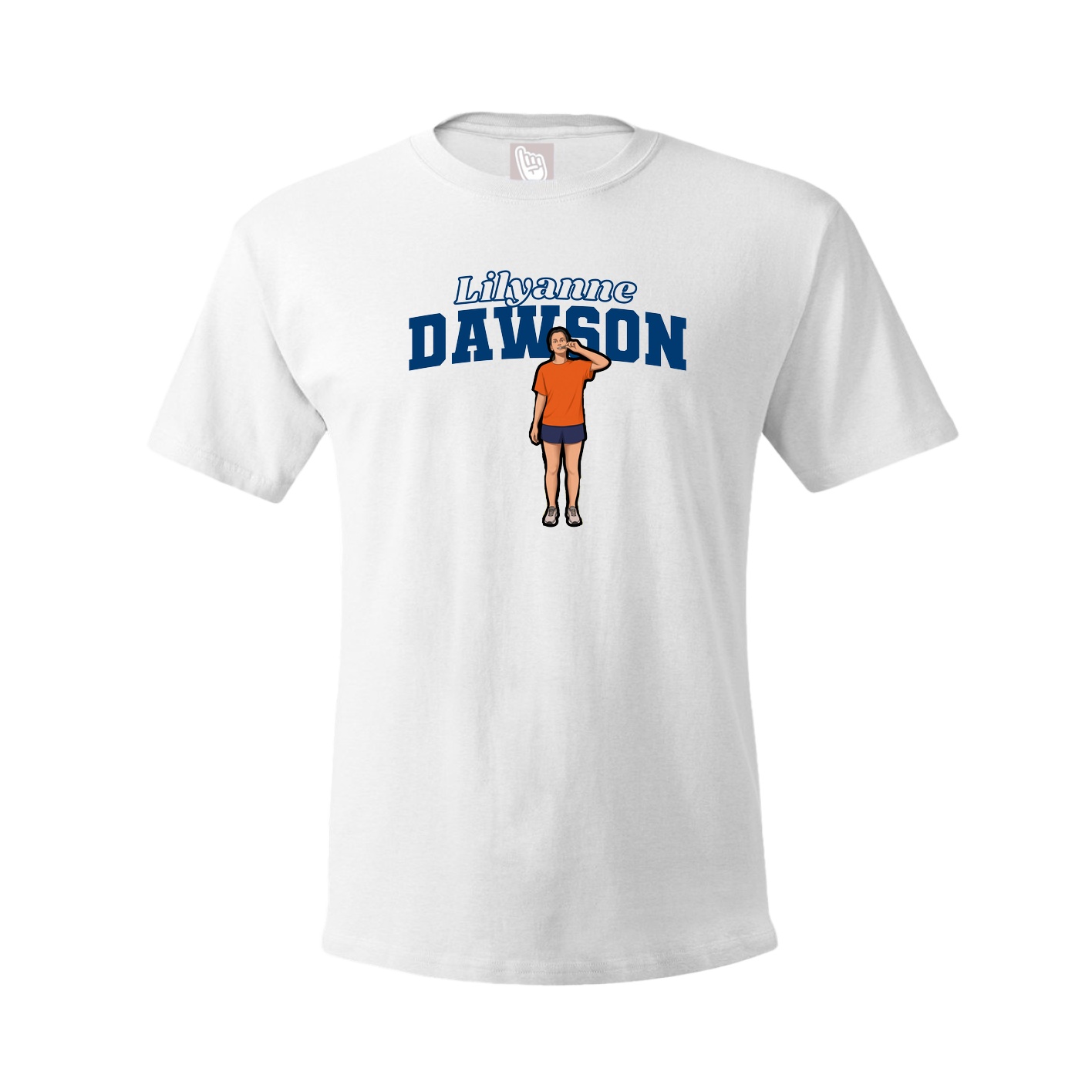 Tee — Name Arch in White