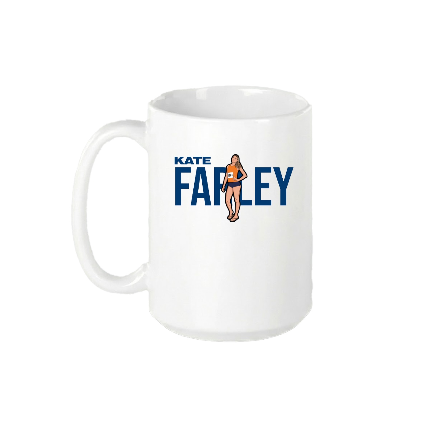 15oz Coffee Mug — Player Name in White