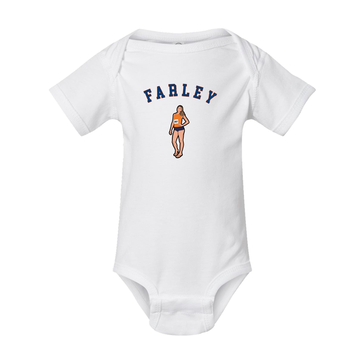 Baby Onesie — Shirsey Arch in White
