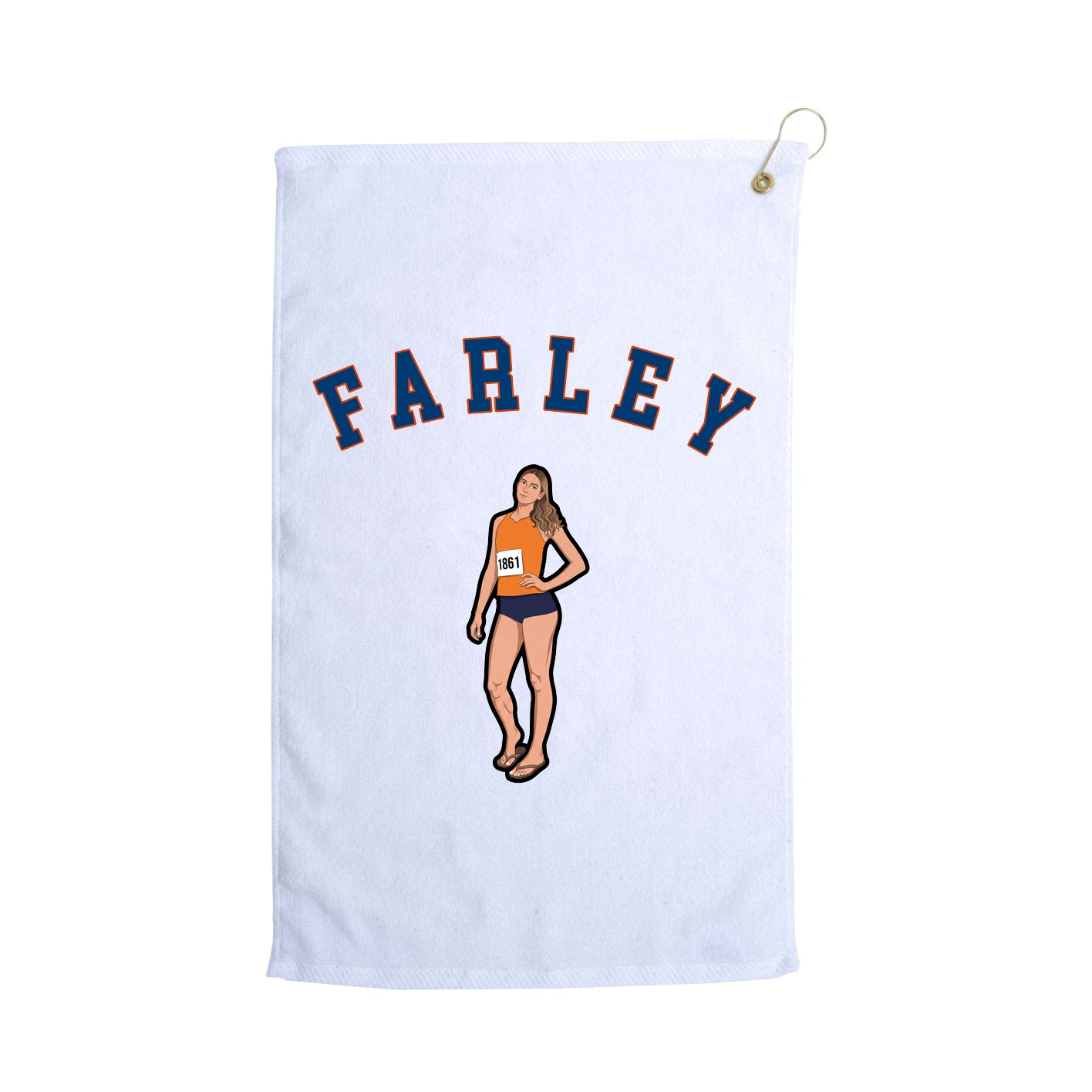 Golf Towel — Shirsey Arch in White