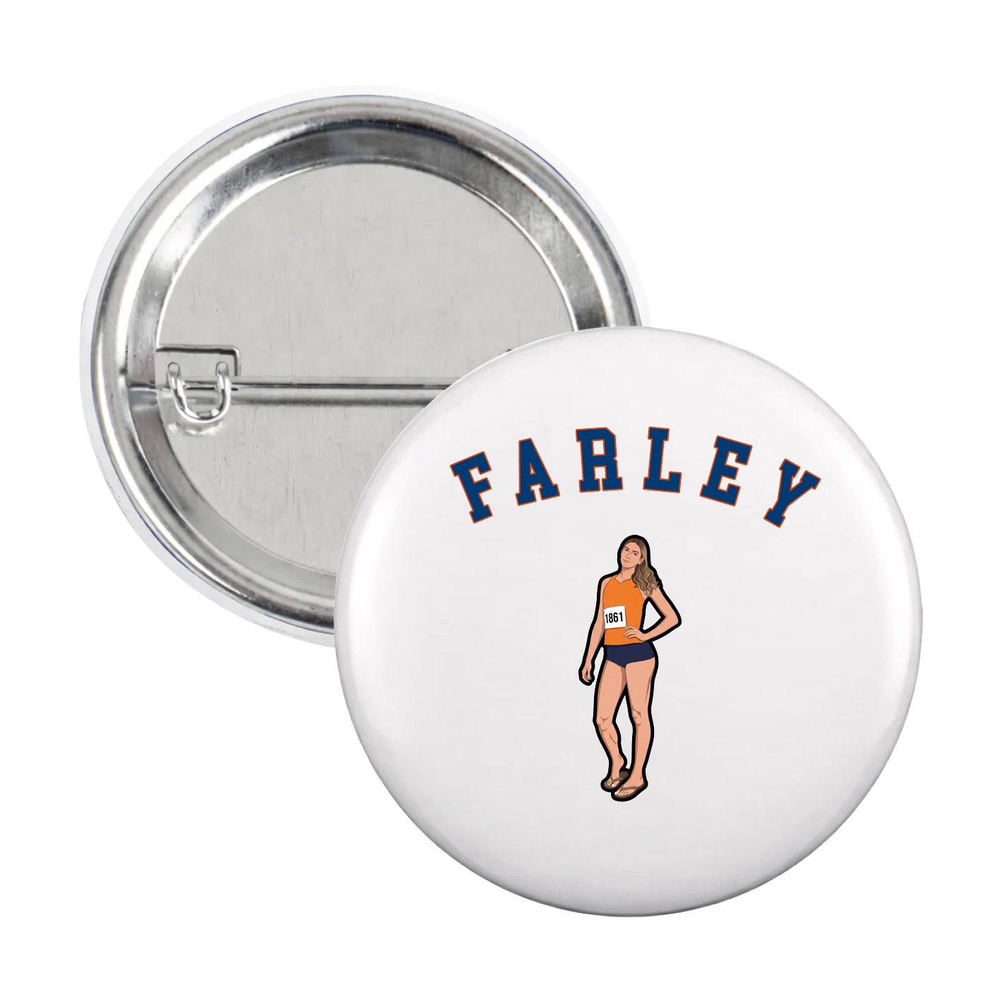 Game Day Button — Shirsey Arch in White
