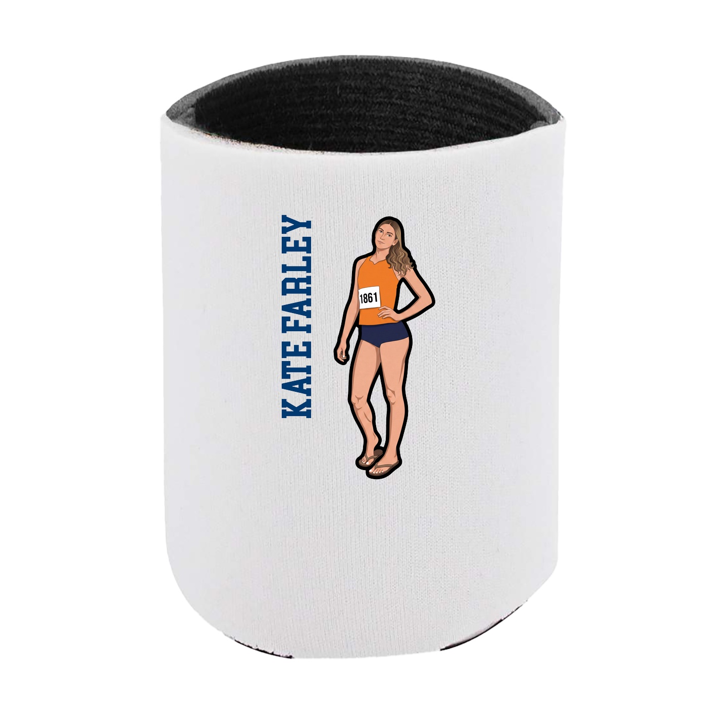 Can Holder — Name Vertical in White
