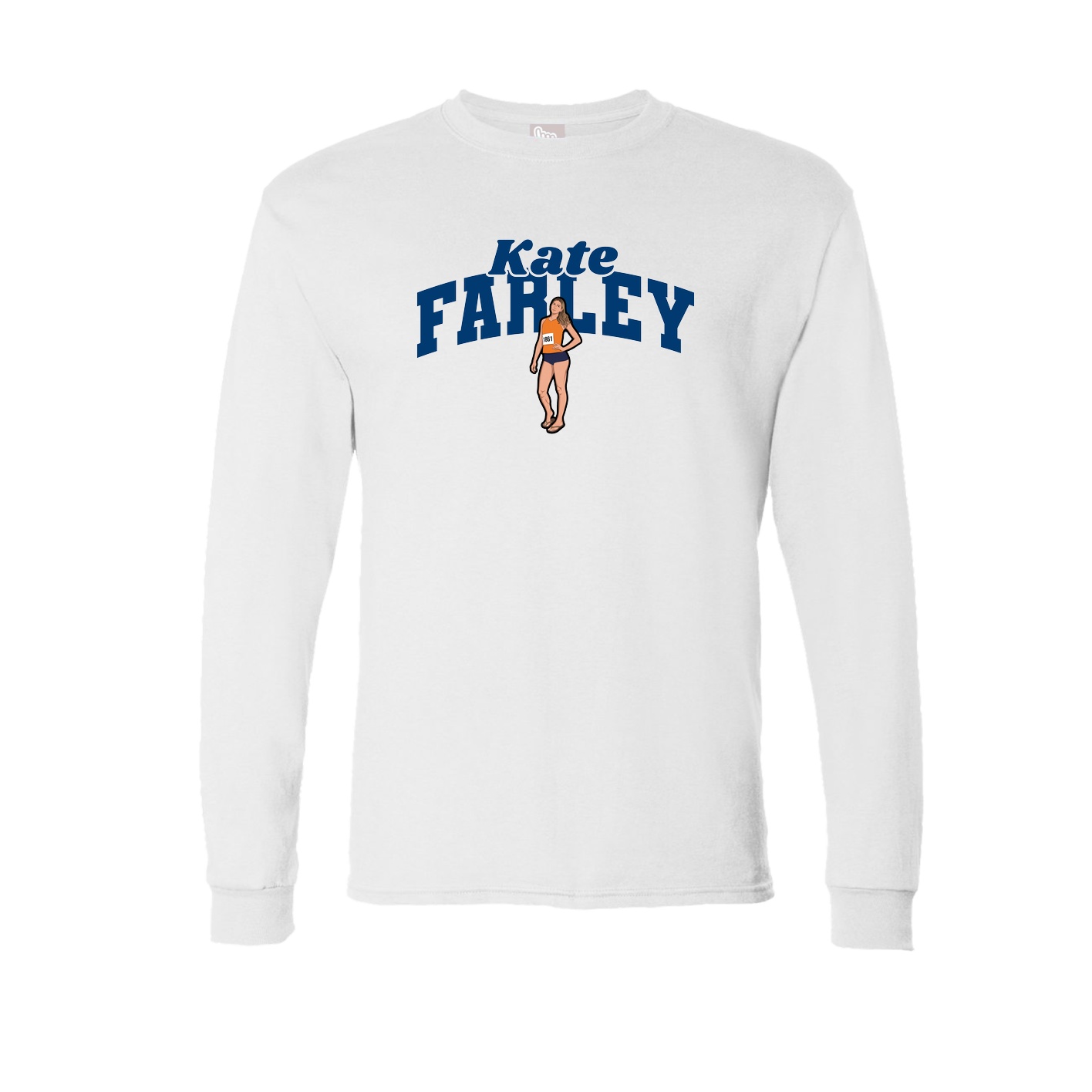 Long Sleeve Tee — Signature Arch in White