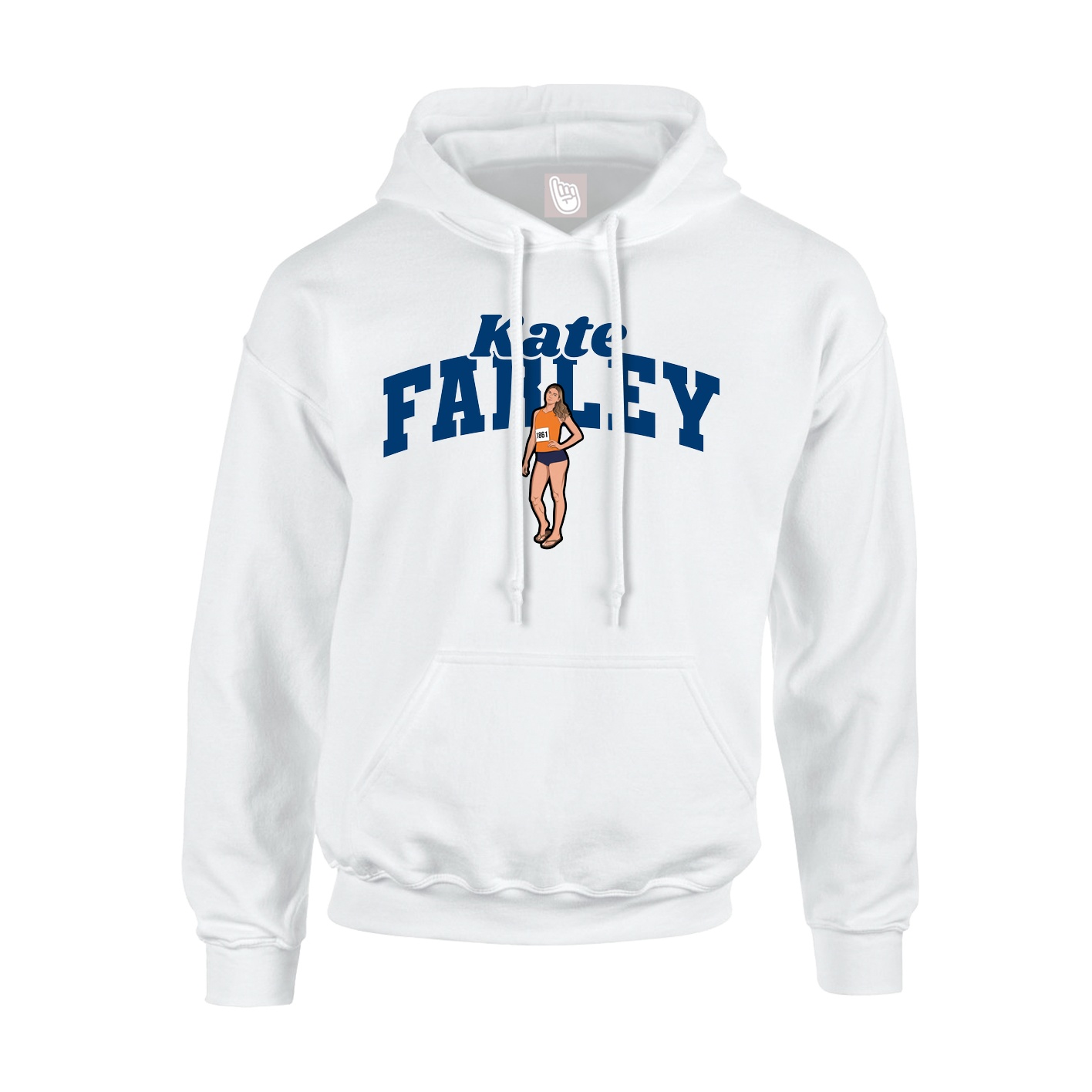 Hoodie — Signature Arch in White