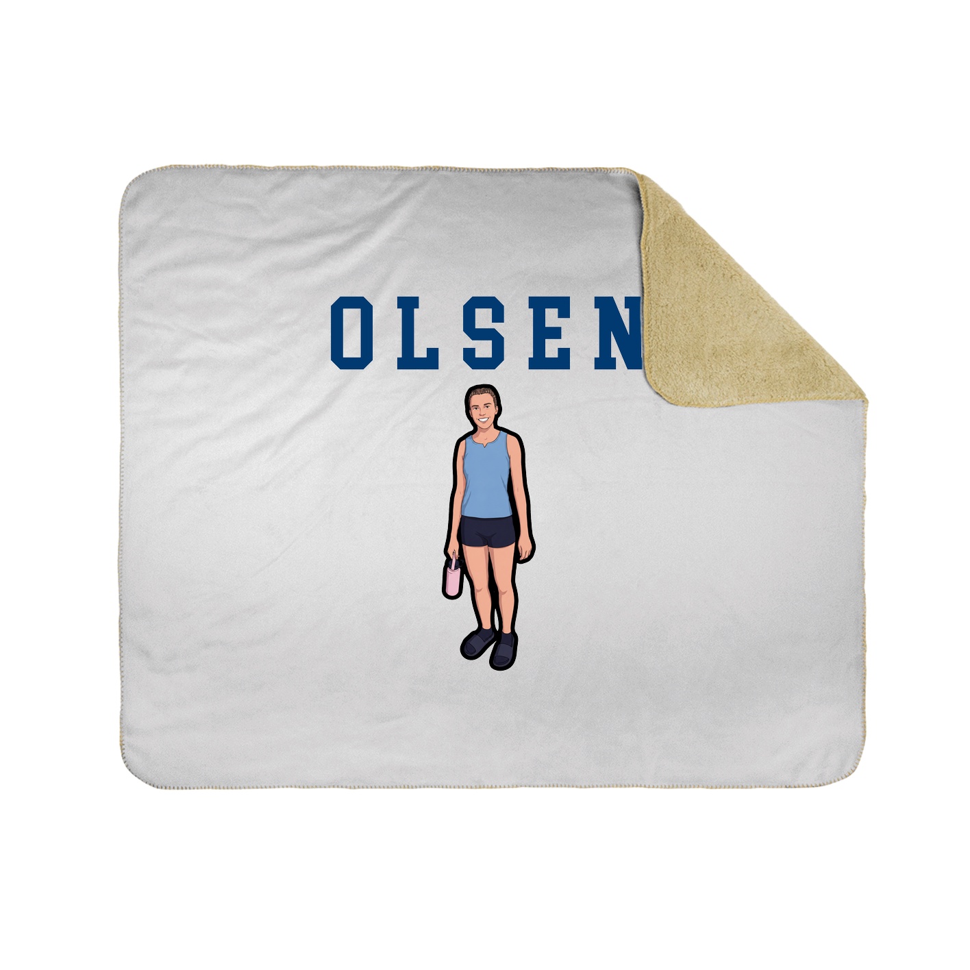 Throw Blanket — Shirsey in White