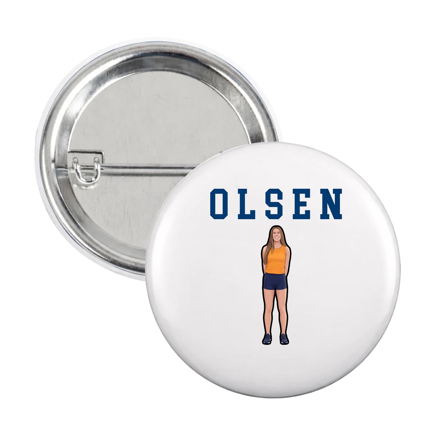 Game Day Button — Shirsey in White