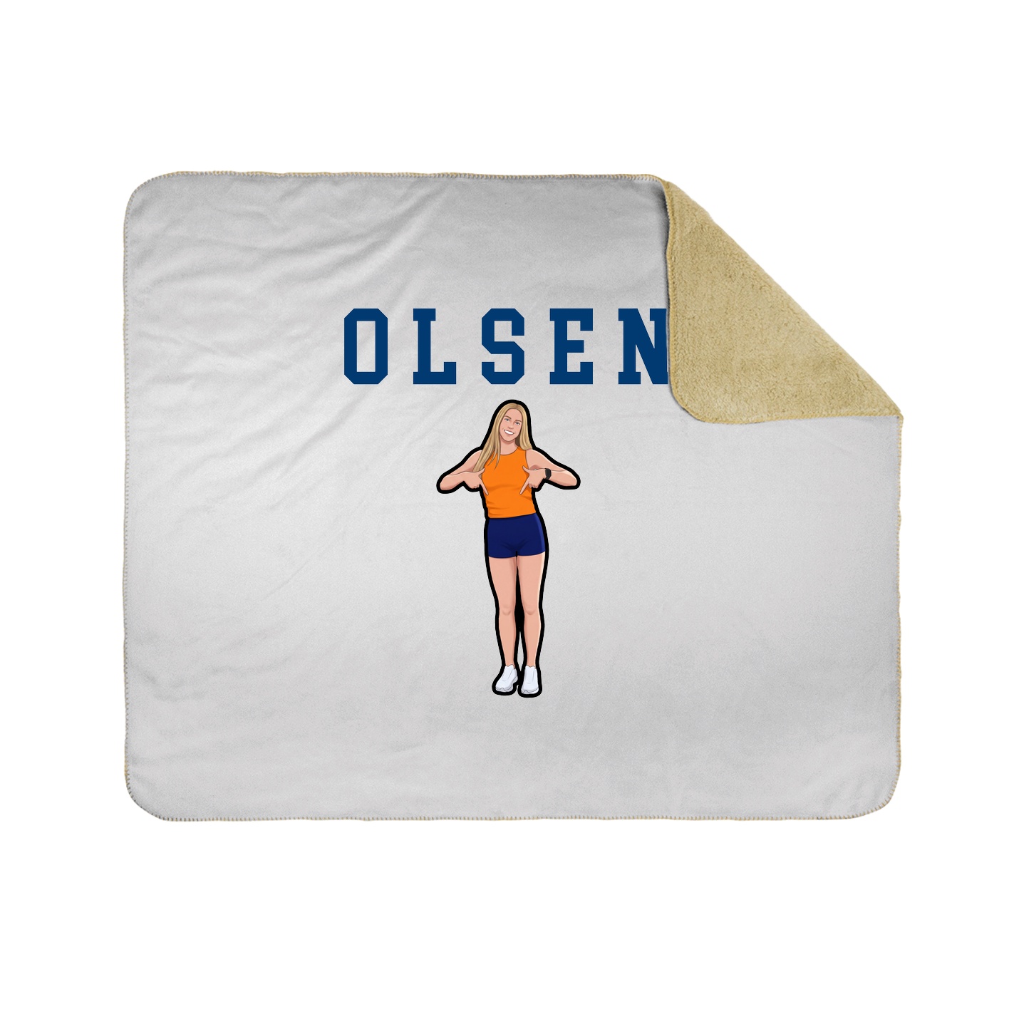 Throw Blanket — Shirsey in White