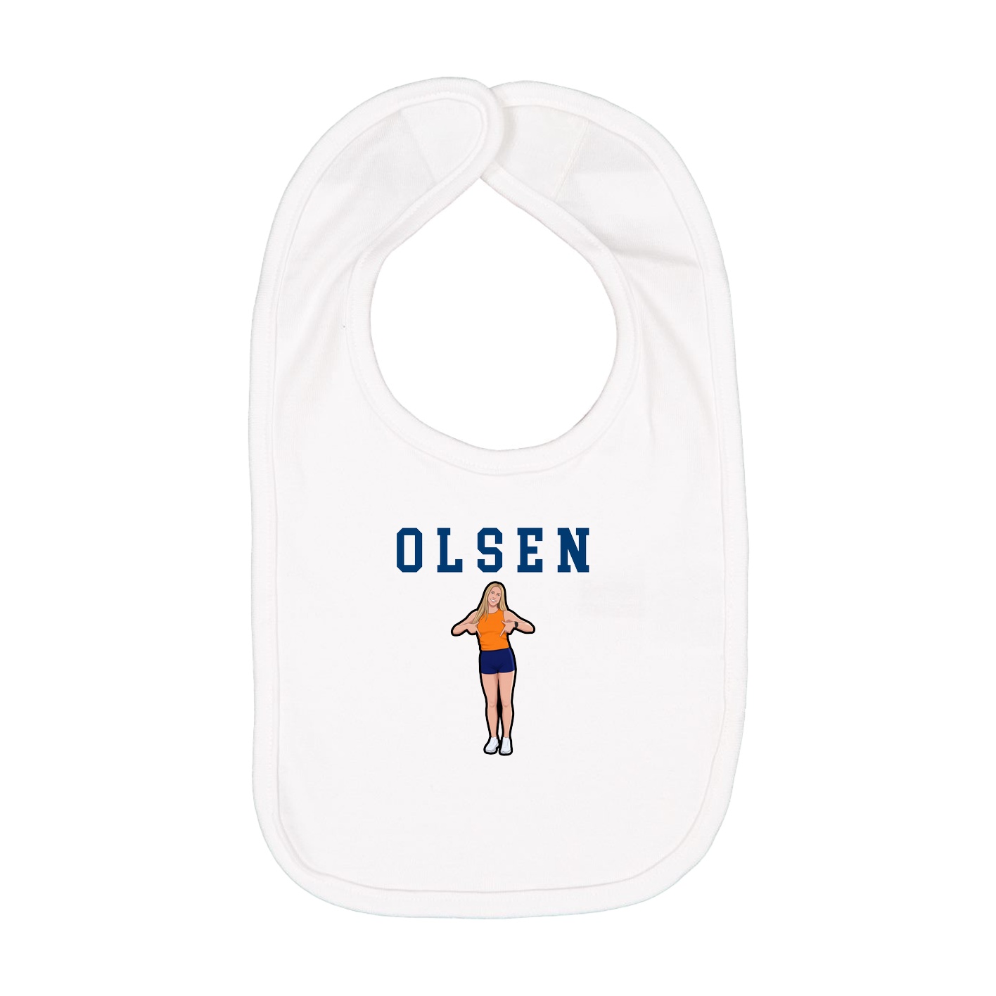 Infant Bib — Shirsey in White