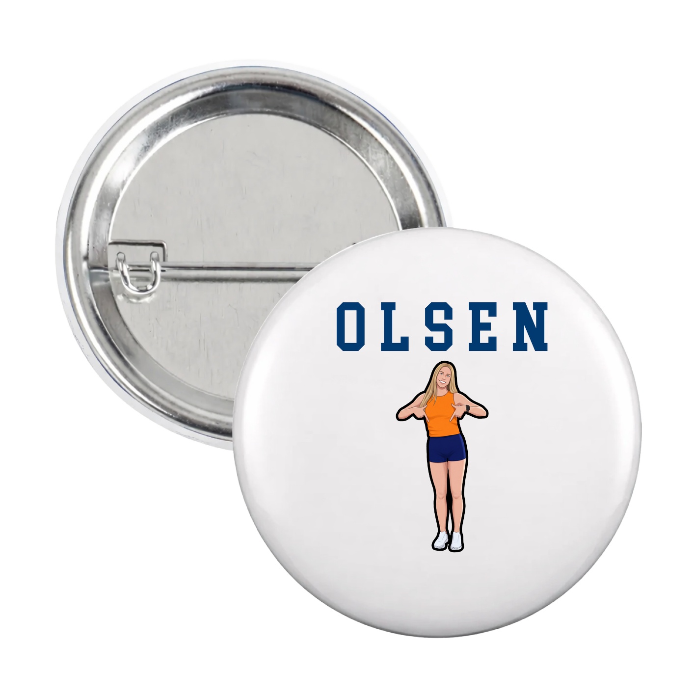 Game Day Button — Shirsey in White