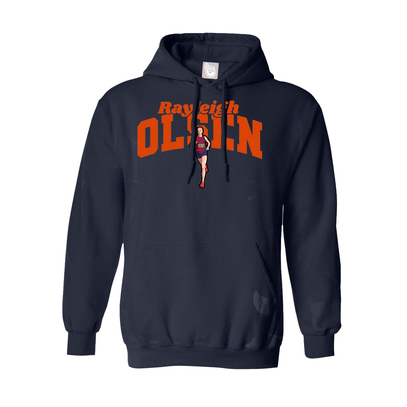 Youth Hoodie — Signature Arch in Navy