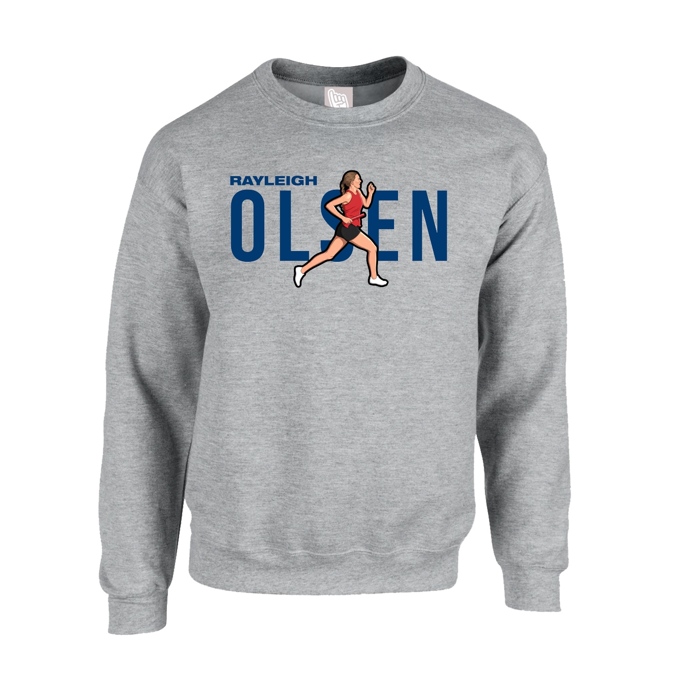 Fleece Crew — Player Name in Grey