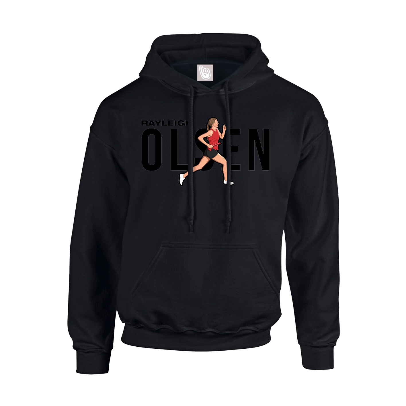 Youth Hoodie — Player Name in Black