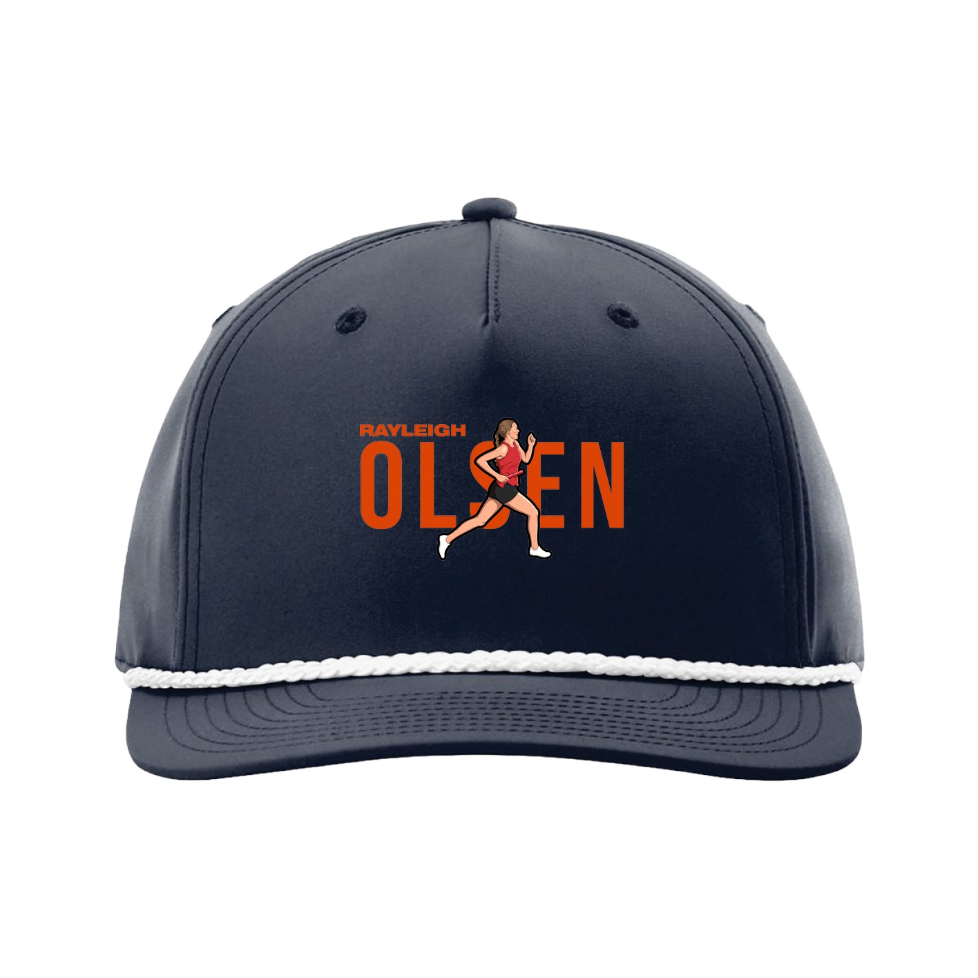 Five-Panel Classic Rope Cap — Player Name in Navy