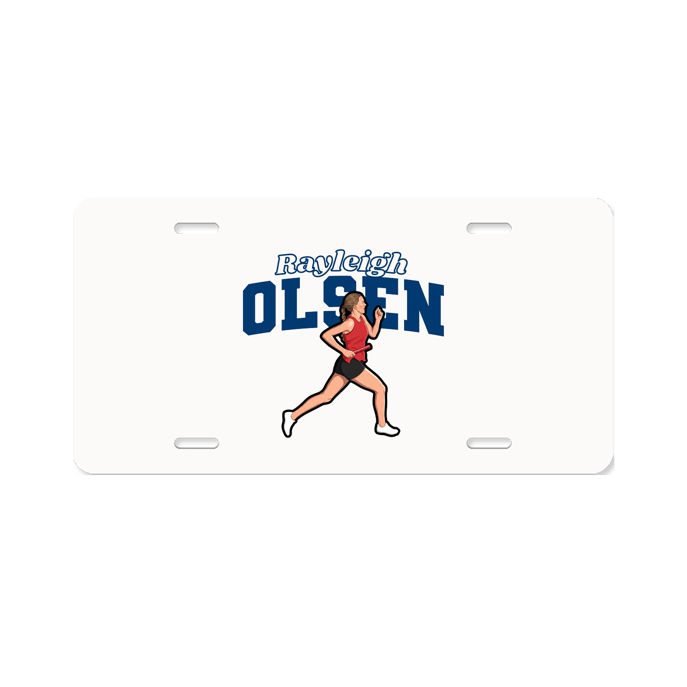 License Plate — Name Arch in Classic