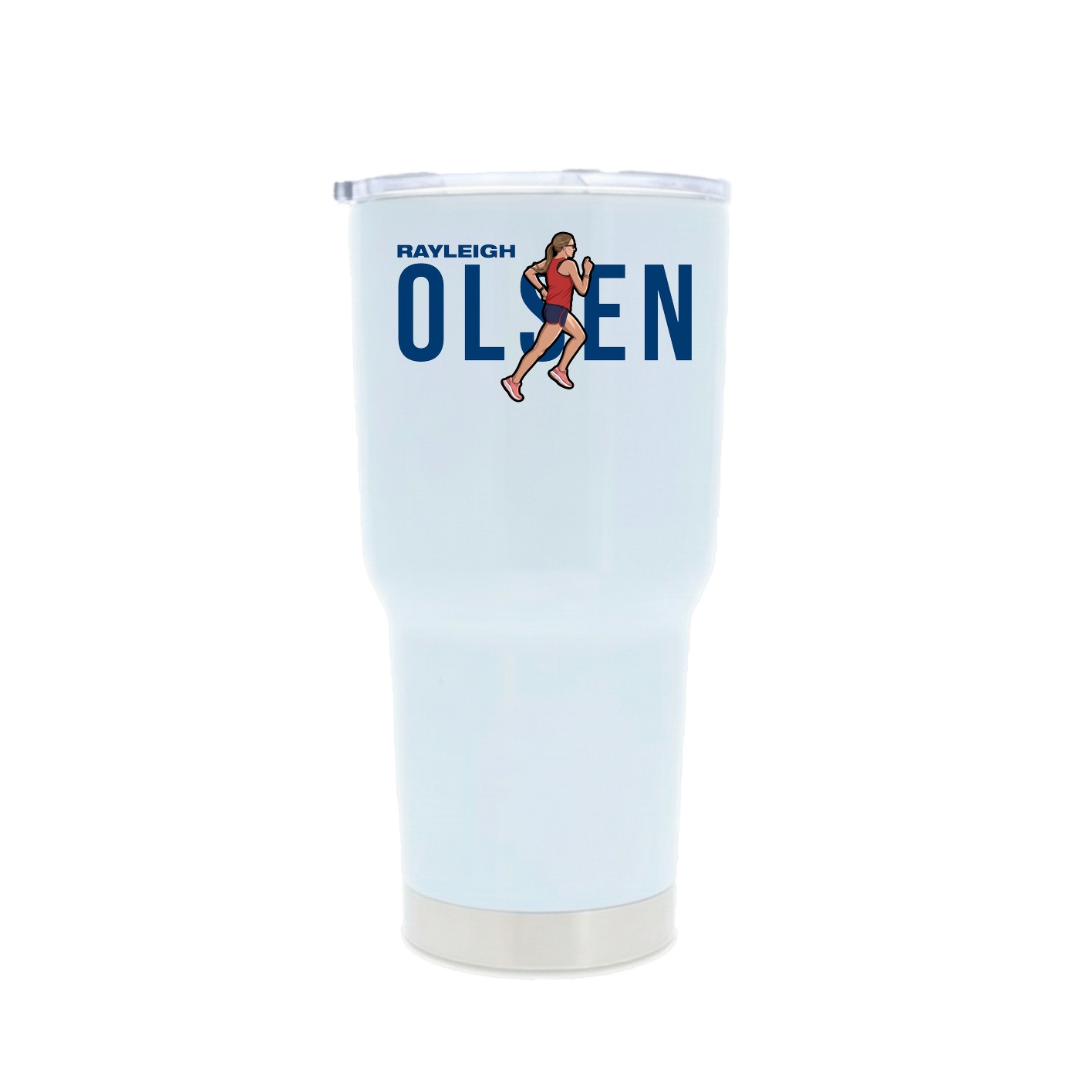 30oz Stainless Steel Tumbler — Player Name in White