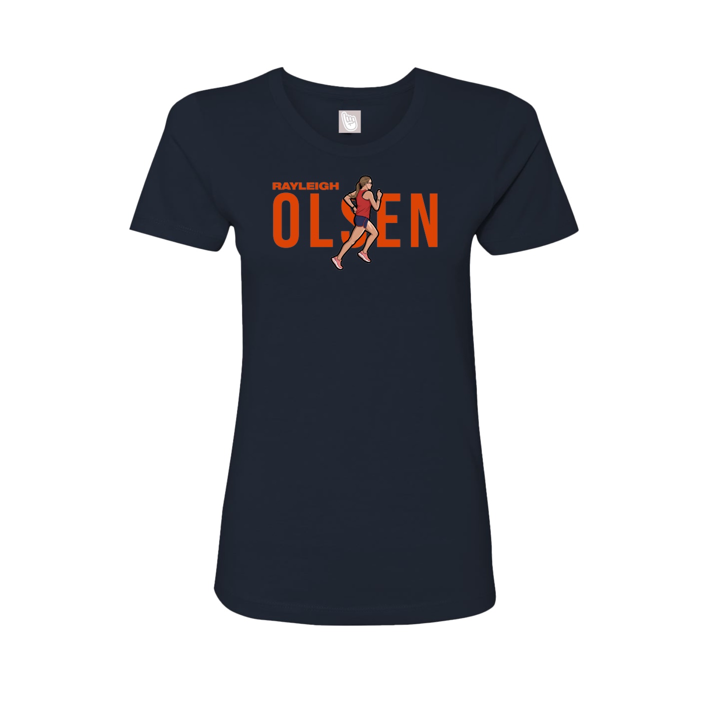 Womens Tee — Player Name in Navy