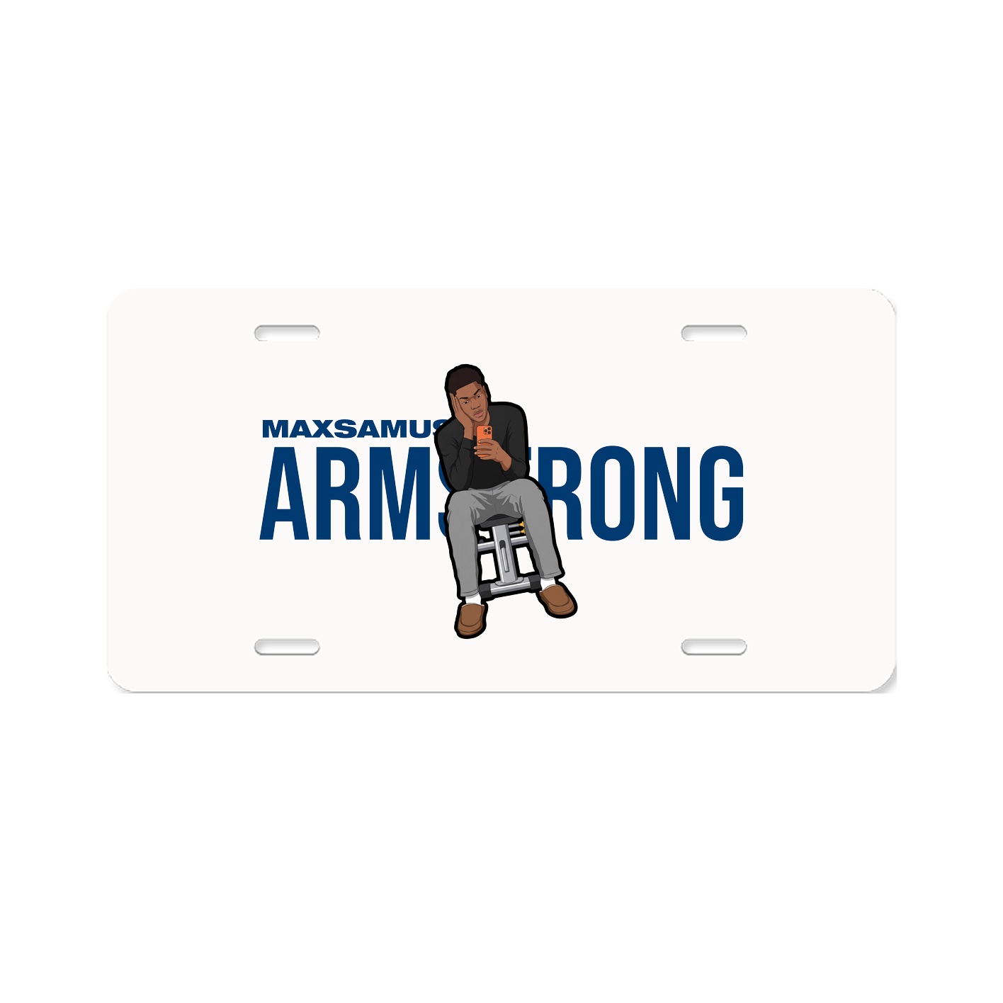 License Plate — Player Name in Classic