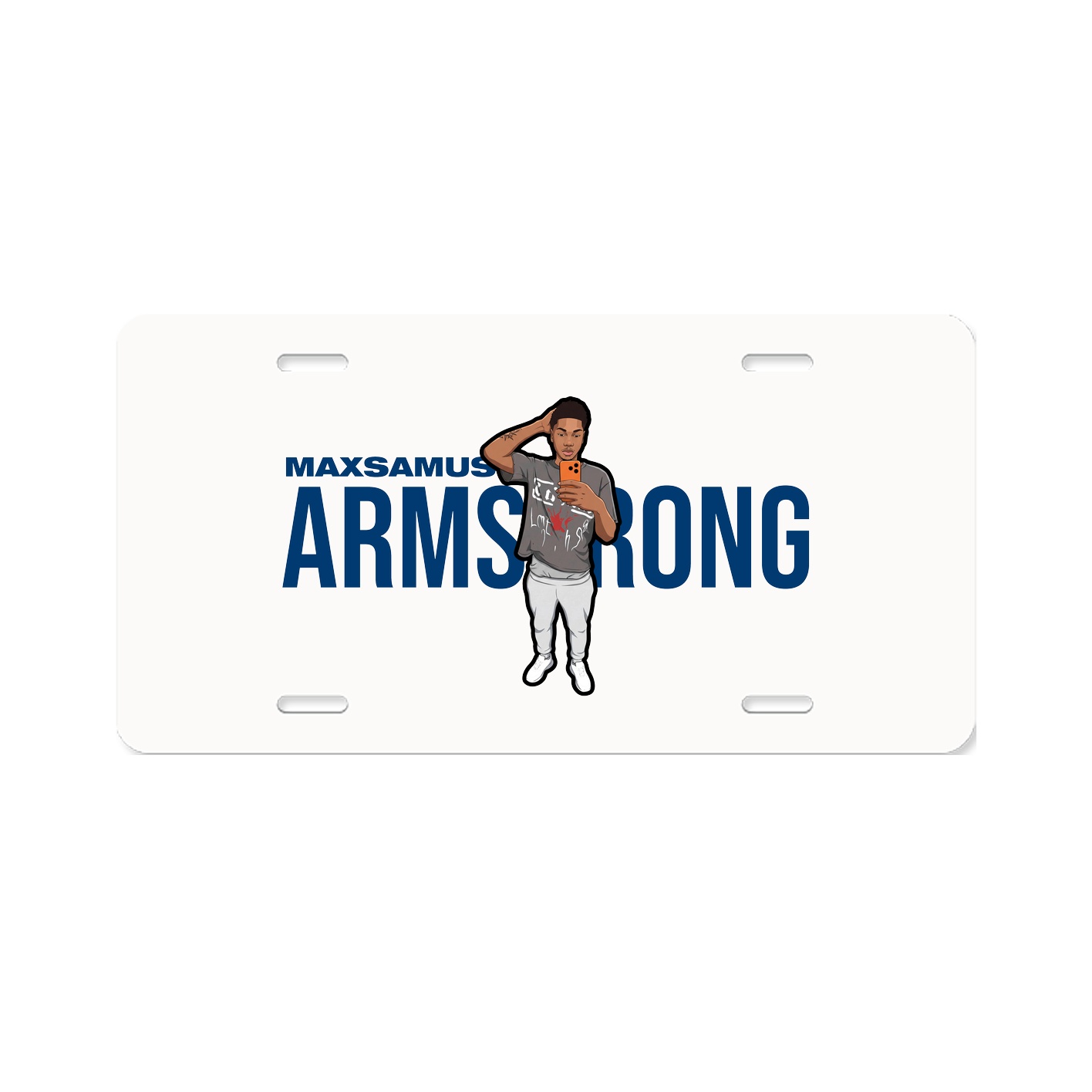 License Plate — Player Name in Classic