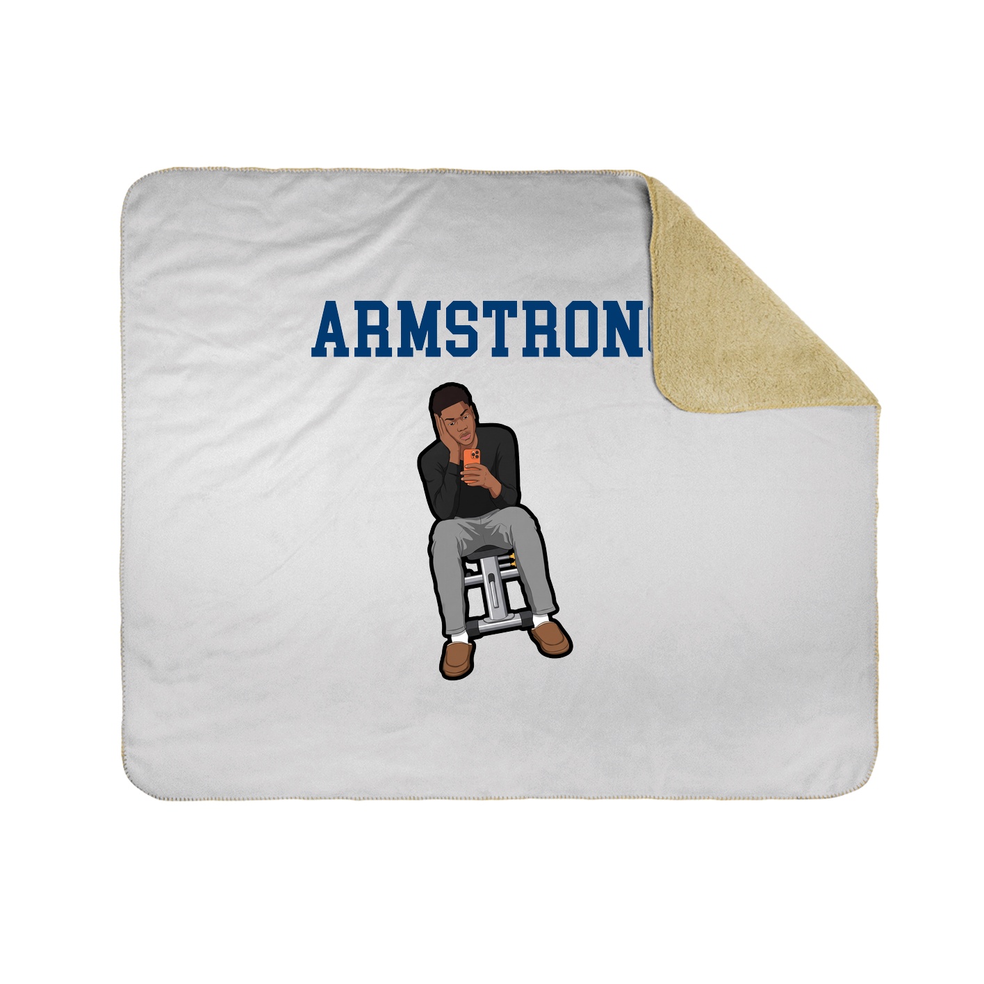 Throw Blanket — Shirsey in White