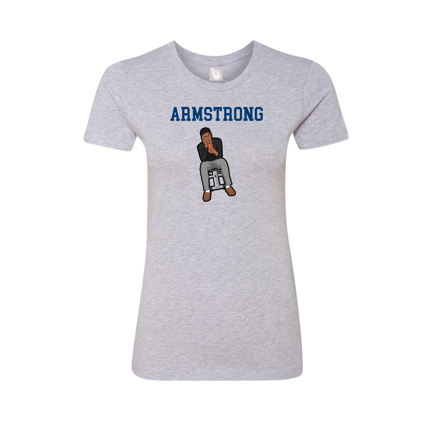 Fitted Women's Tee — Shirsey in Grey